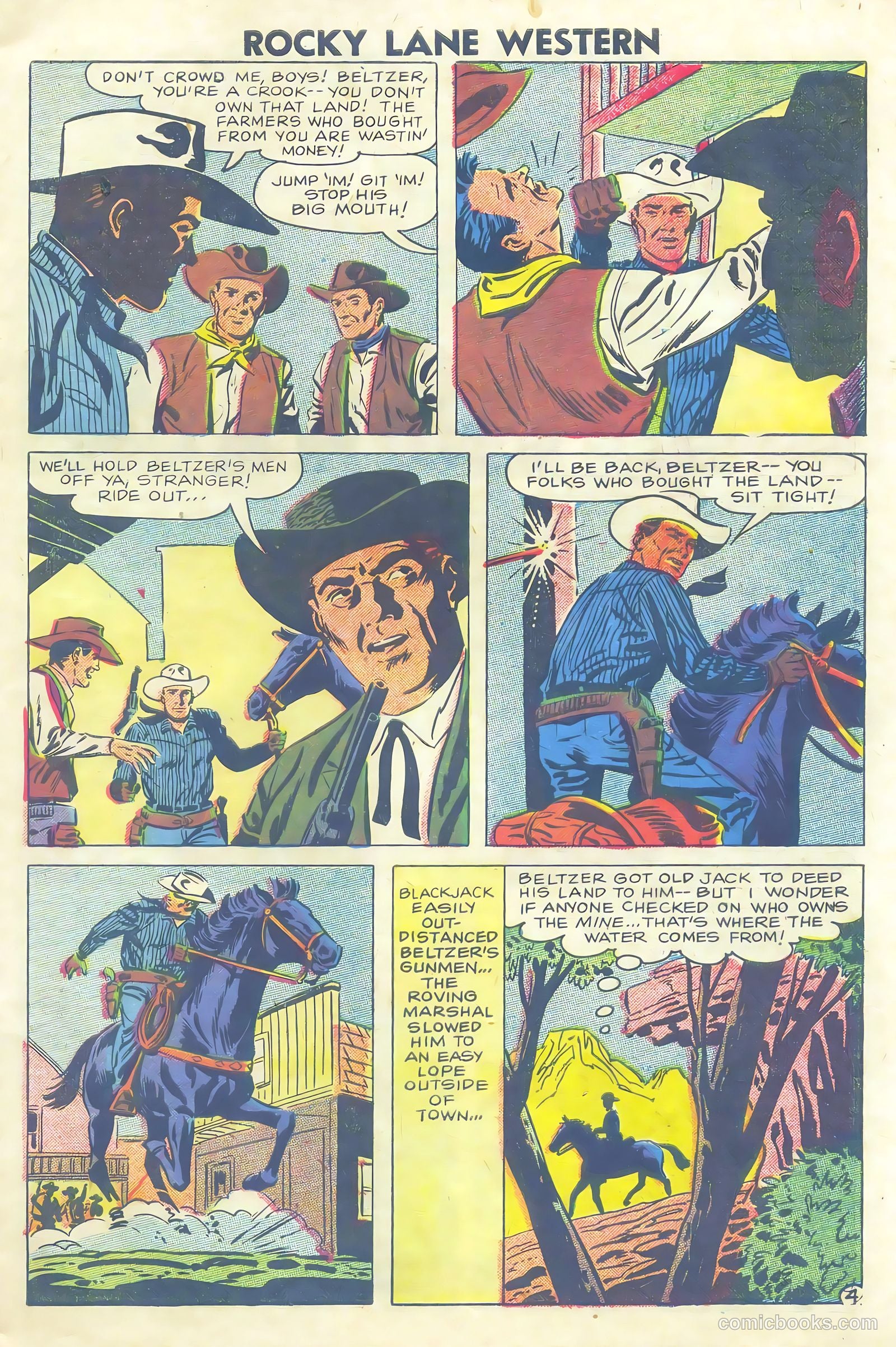 Rocky Lane Western #81 (1958) — page 7 of 36