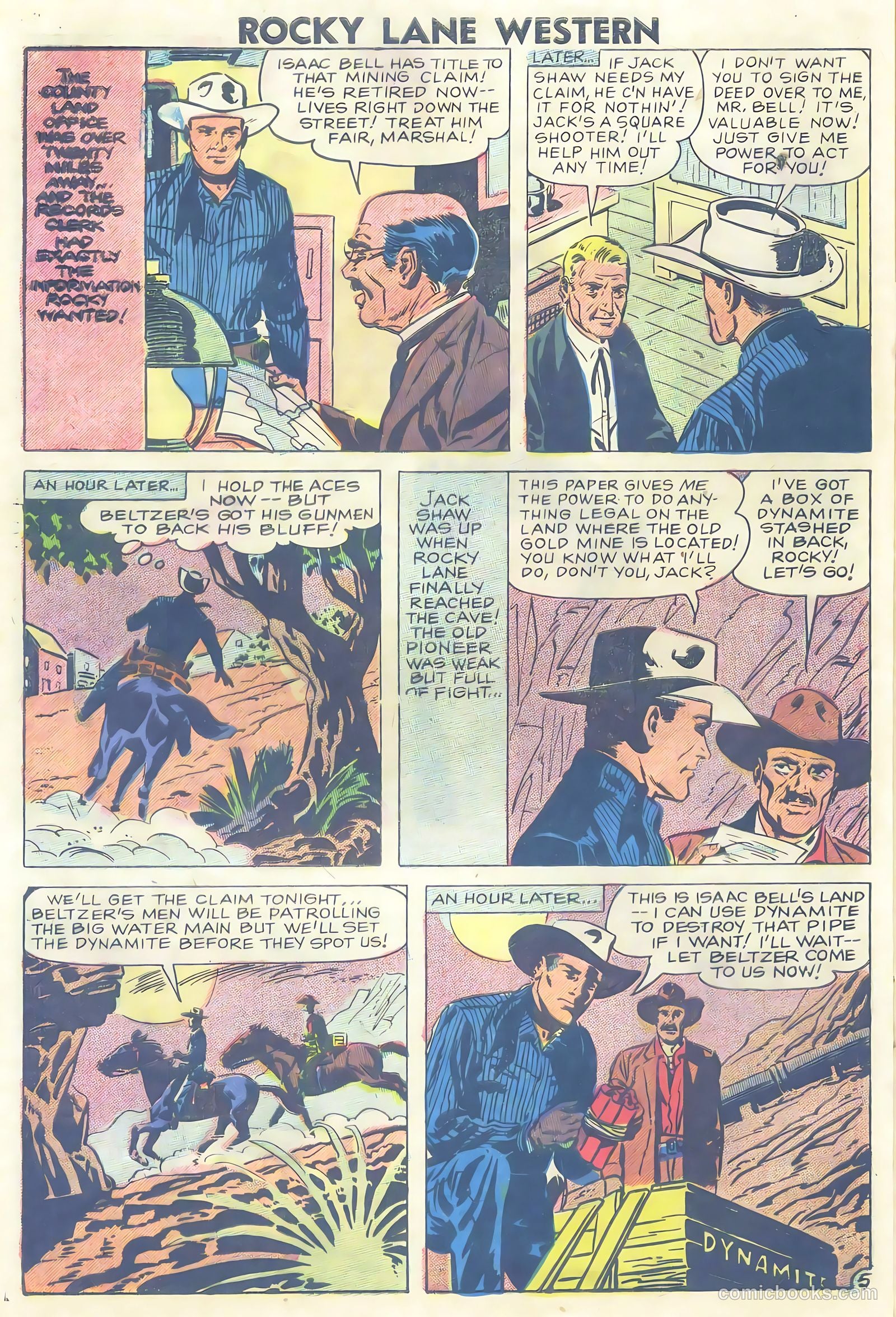 Rocky Lane Western #81 (1958) — page 8 of 36