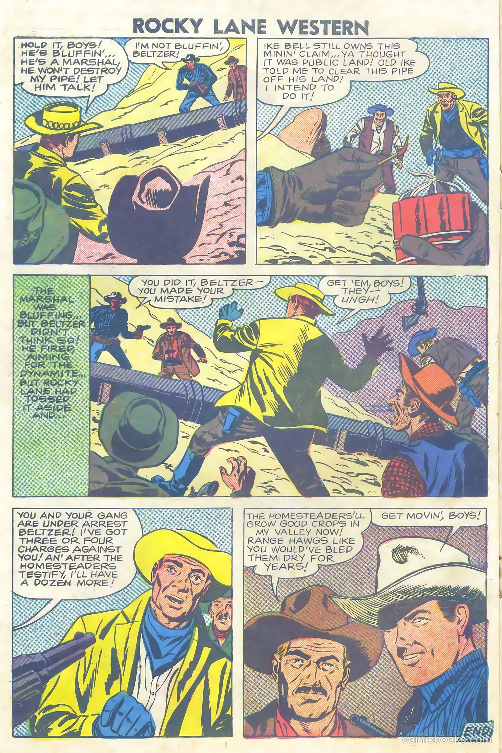 Rocky Lane Western #81 (1958) — page 10 of 36