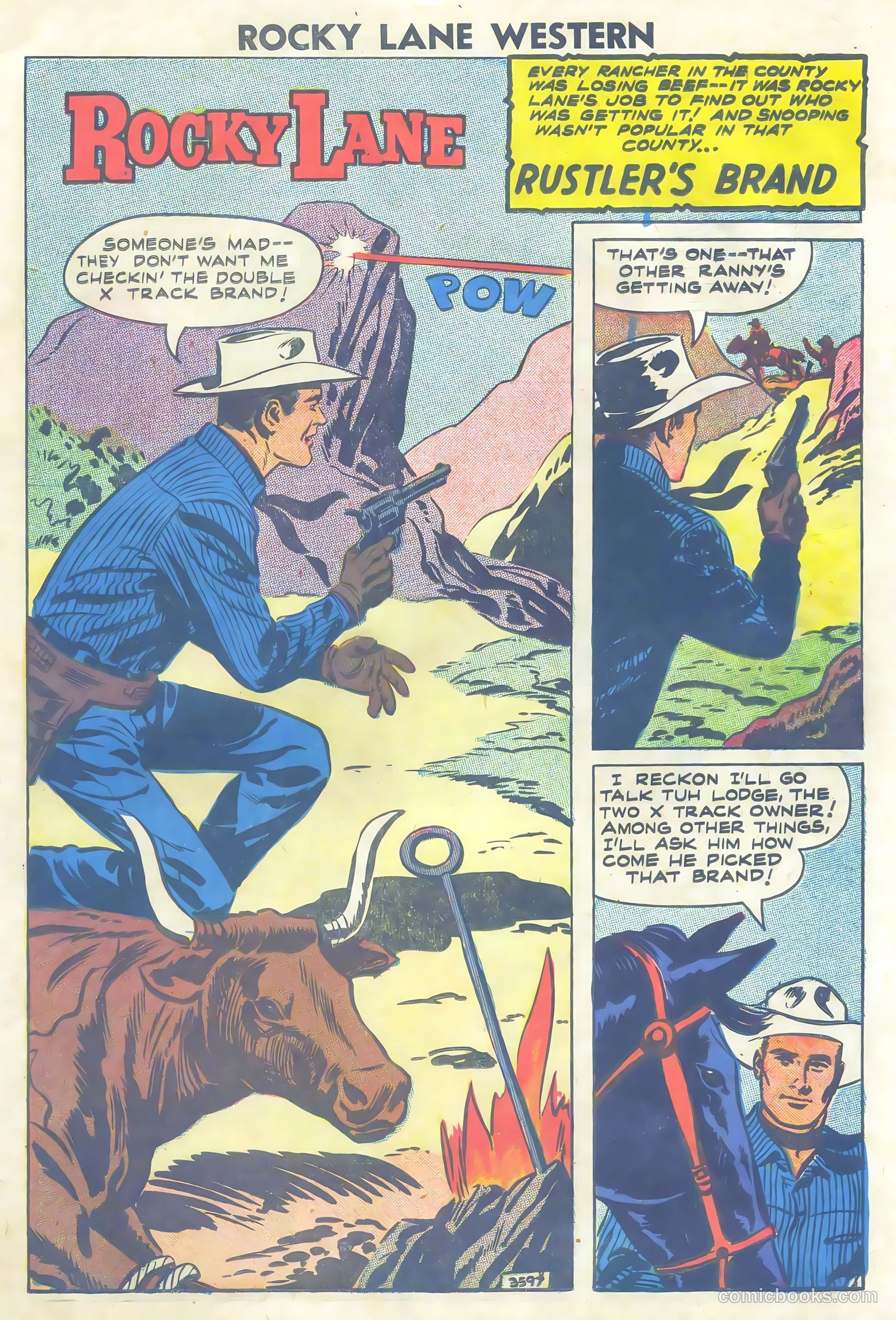 Rocky Lane Western #81 (1958) — page 11 of 36