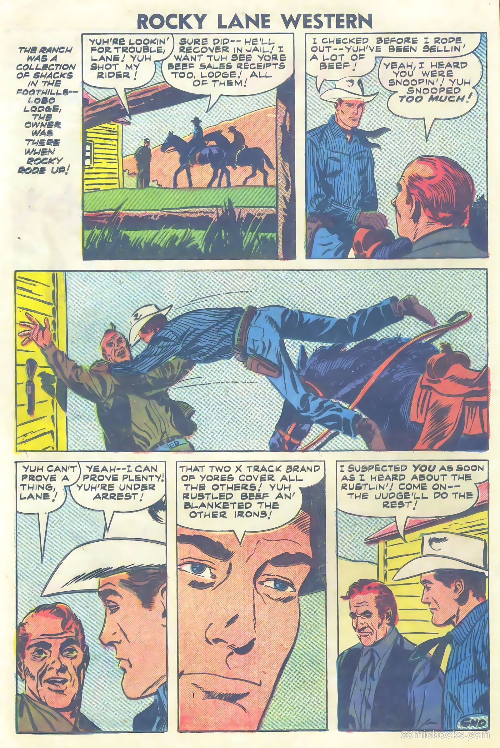 Rocky Lane Western #81 (1958) — page 12 of 36