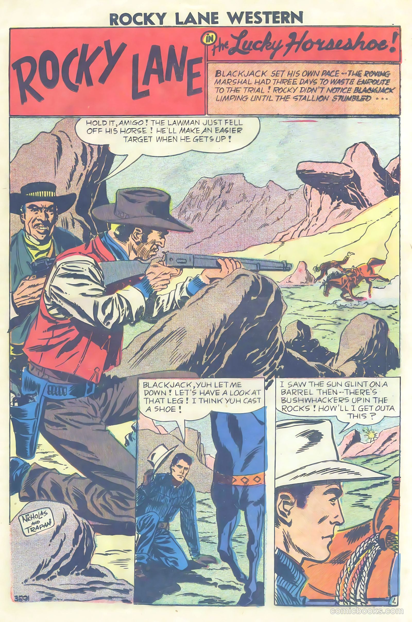 Rocky Lane Western #81 (1958) — page 13 of 36