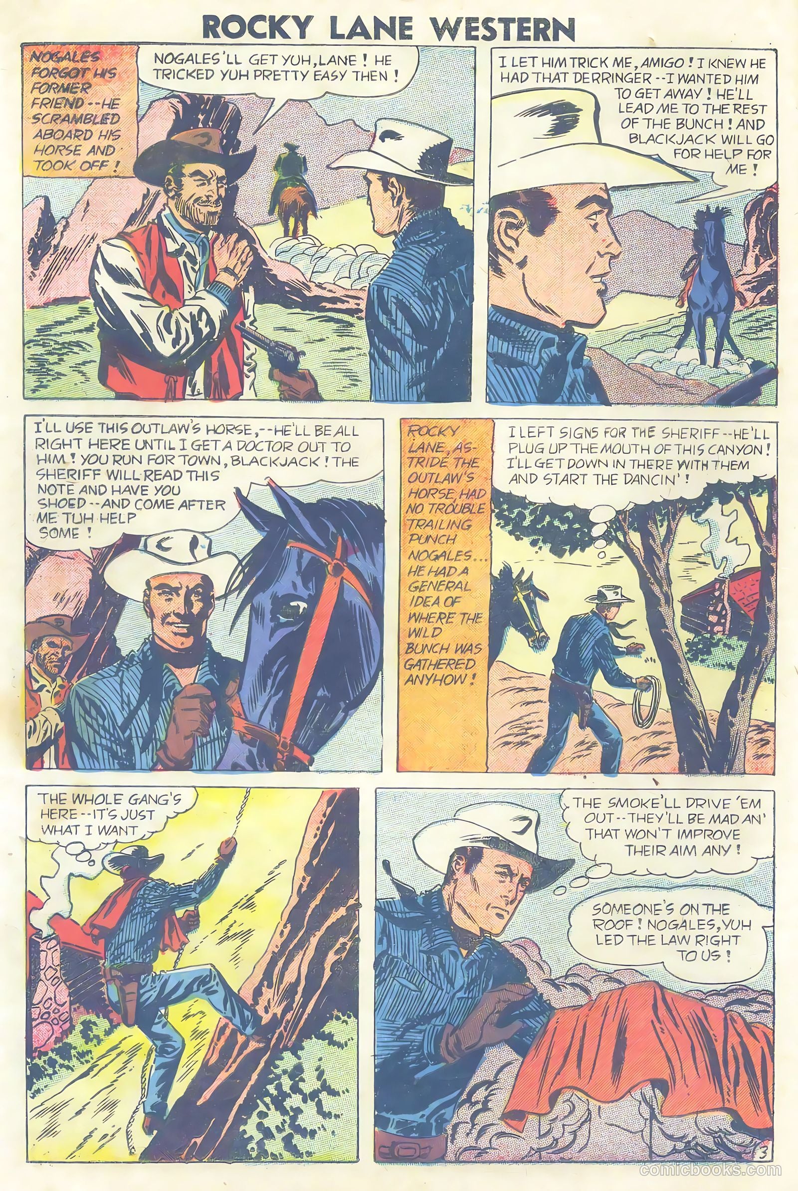 Rocky Lane Western #81 (1958) — page 16 of 36
