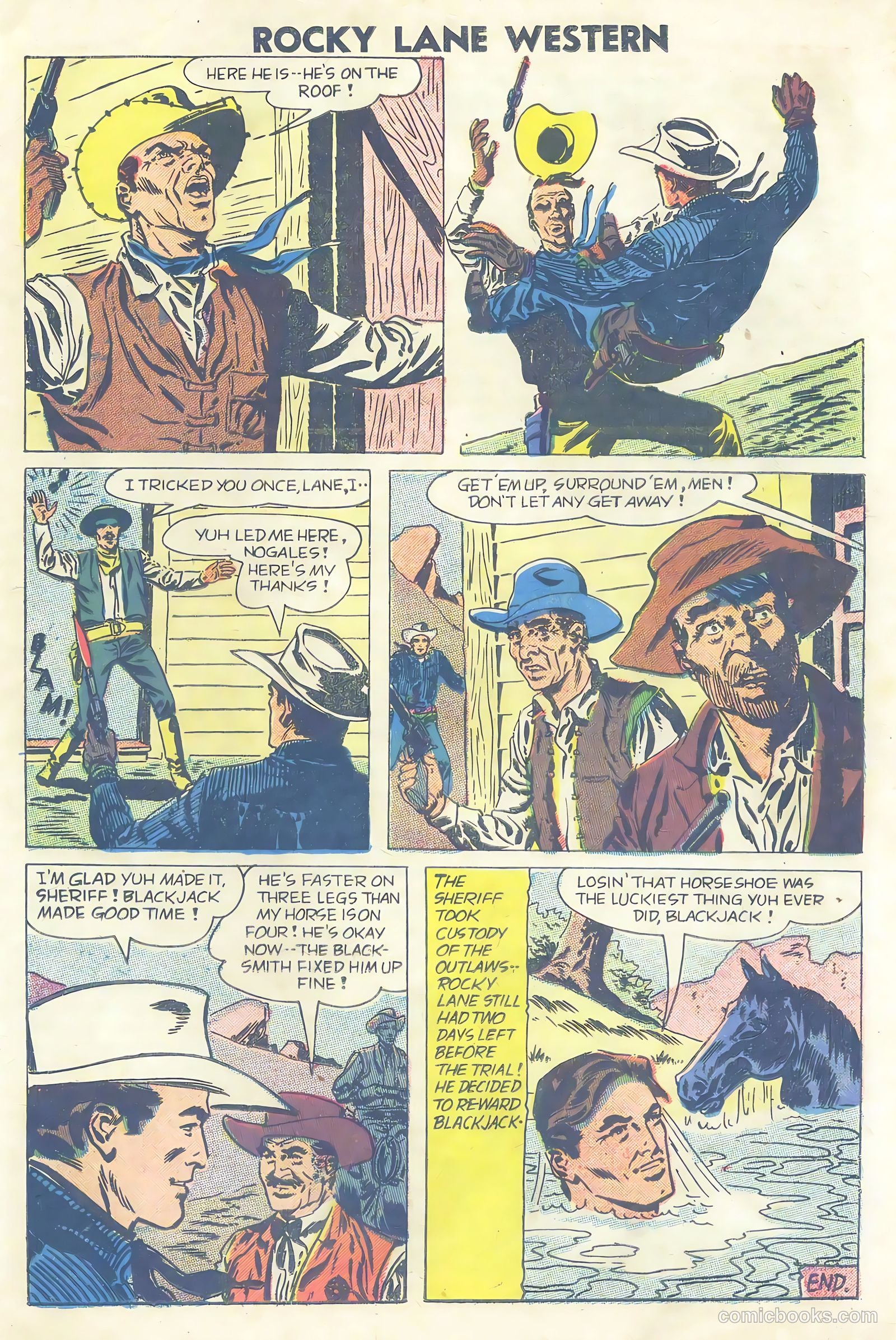 Rocky Lane Western #81 (1958) — page 17 of 36