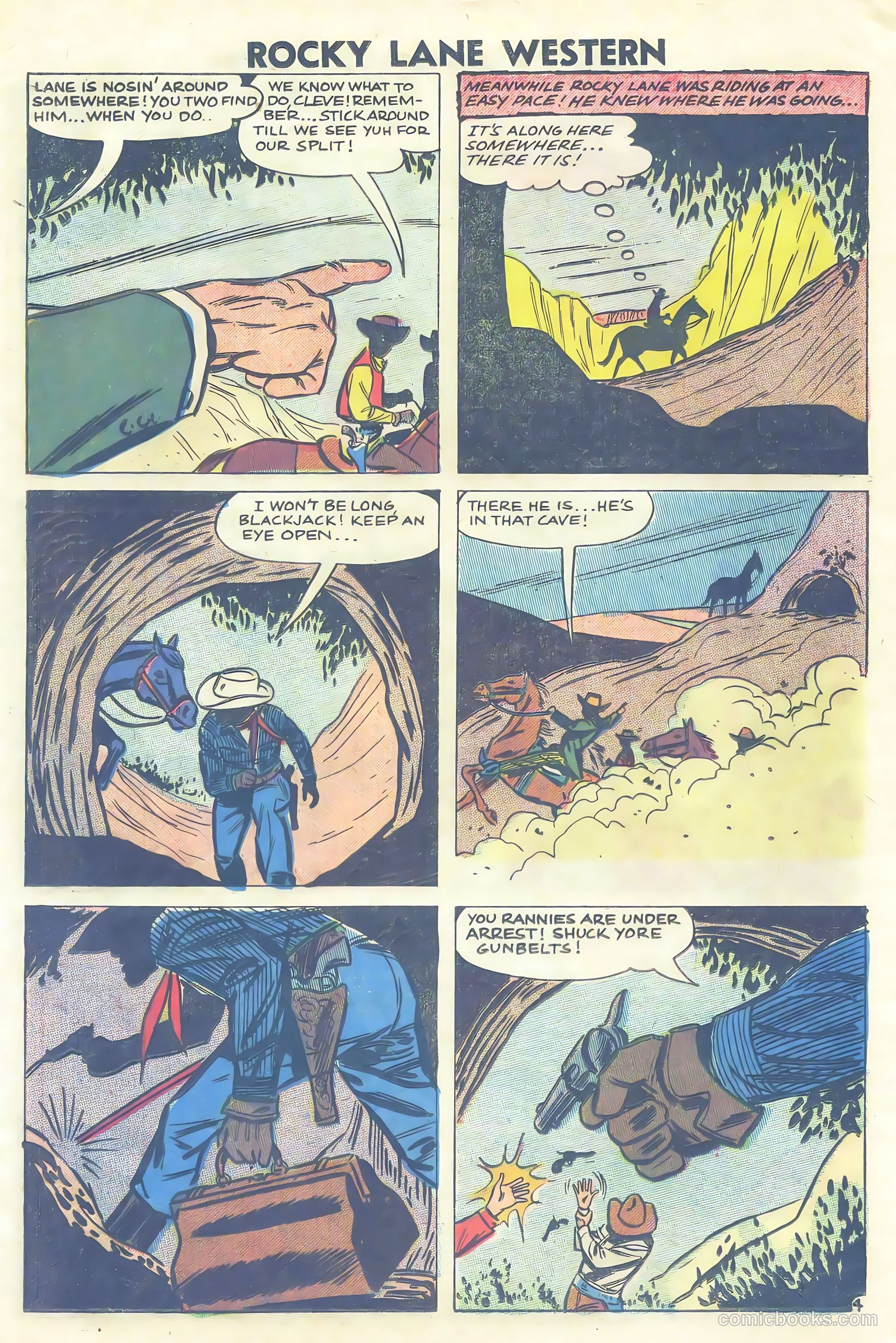 Rocky Lane Western #81 (1958) — page 24 of 36
