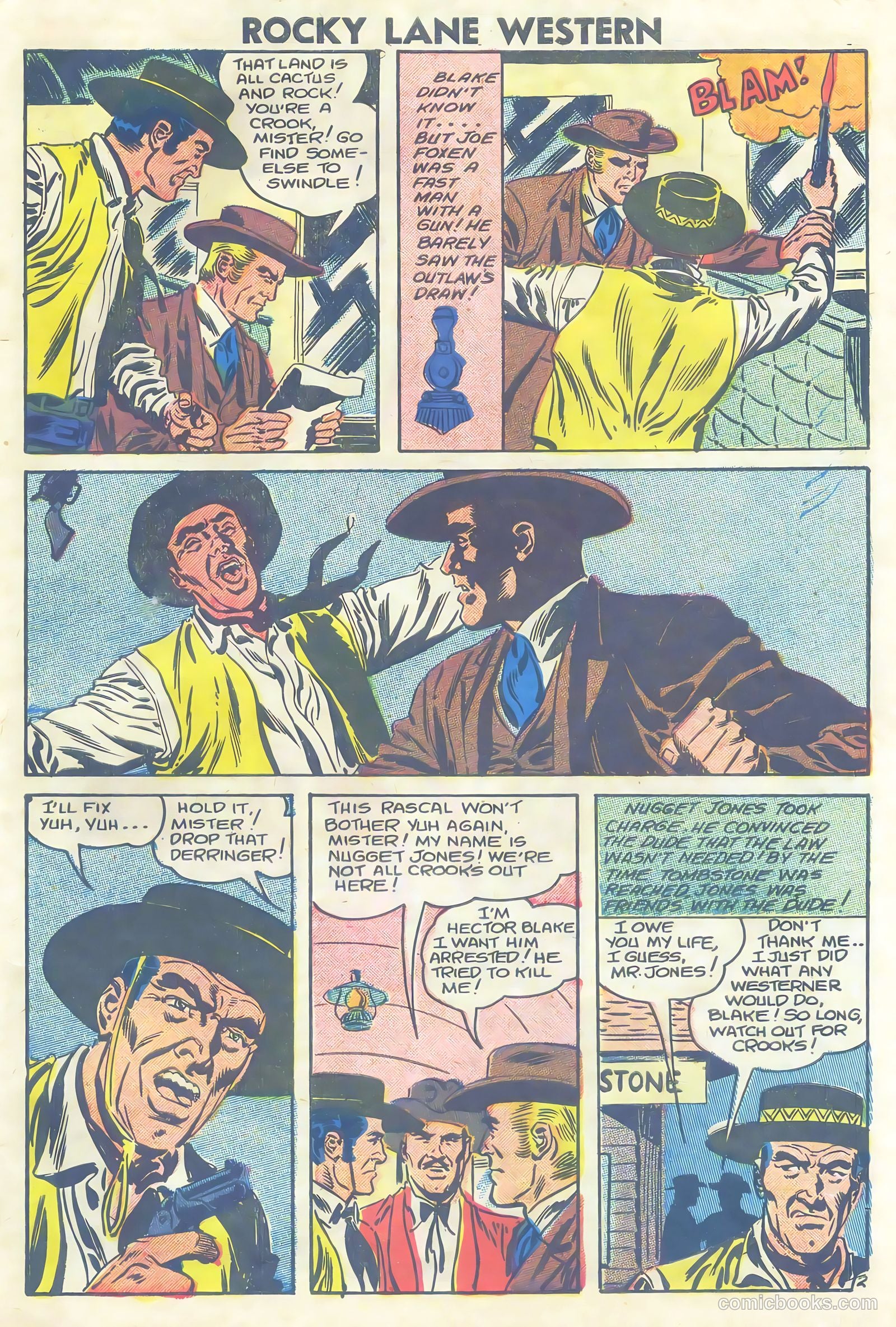 Rocky Lane Western #81 (1958) — page 27 of 36