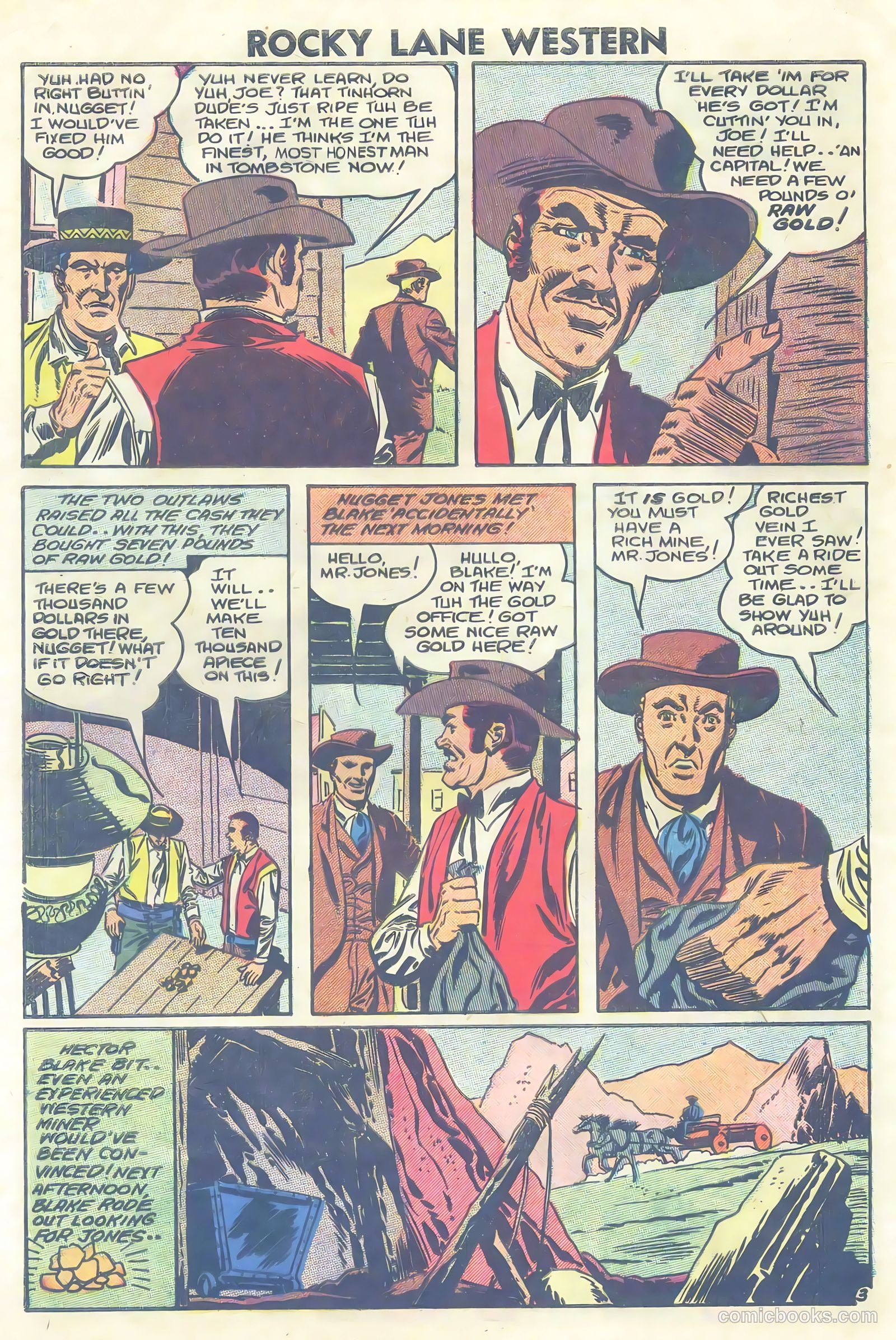 Rocky Lane Western #81 (1958) — page 28 of 36