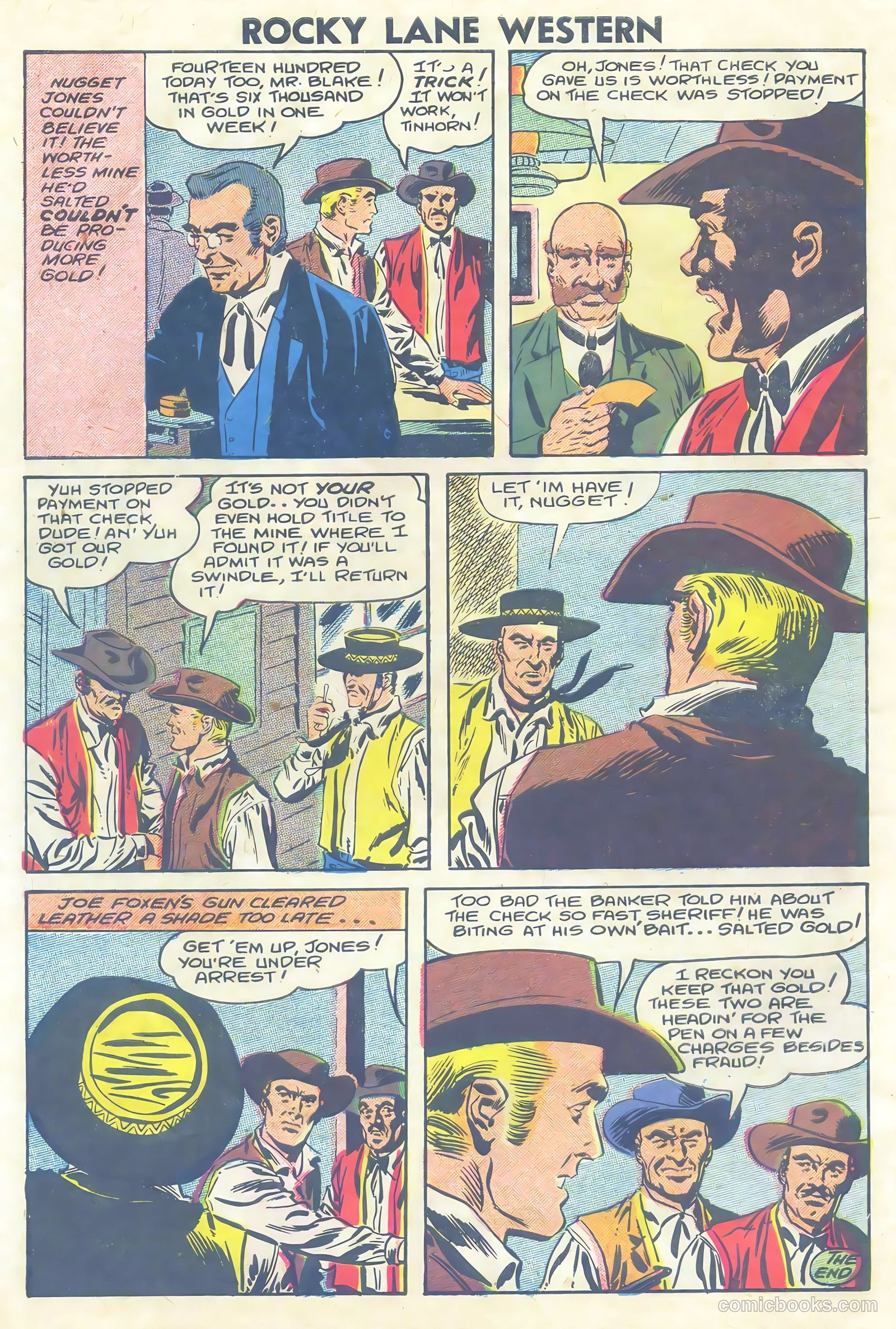 Rocky Lane Western #81 (1958) — page 30 of 36