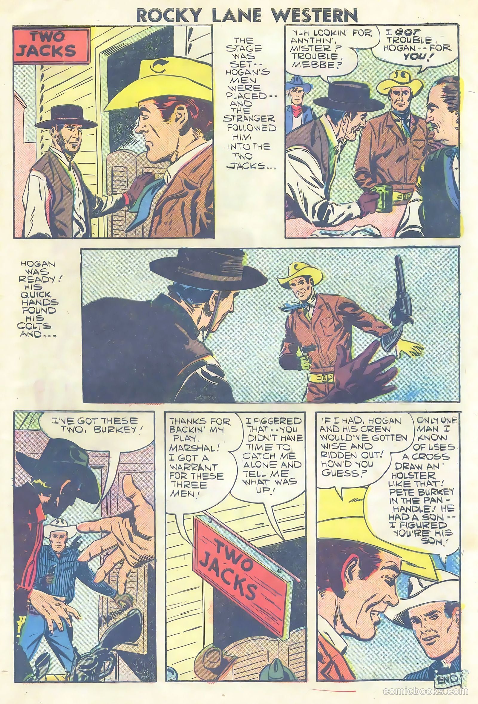 Rocky Lane Western #81 (1958) — page 33 of 36