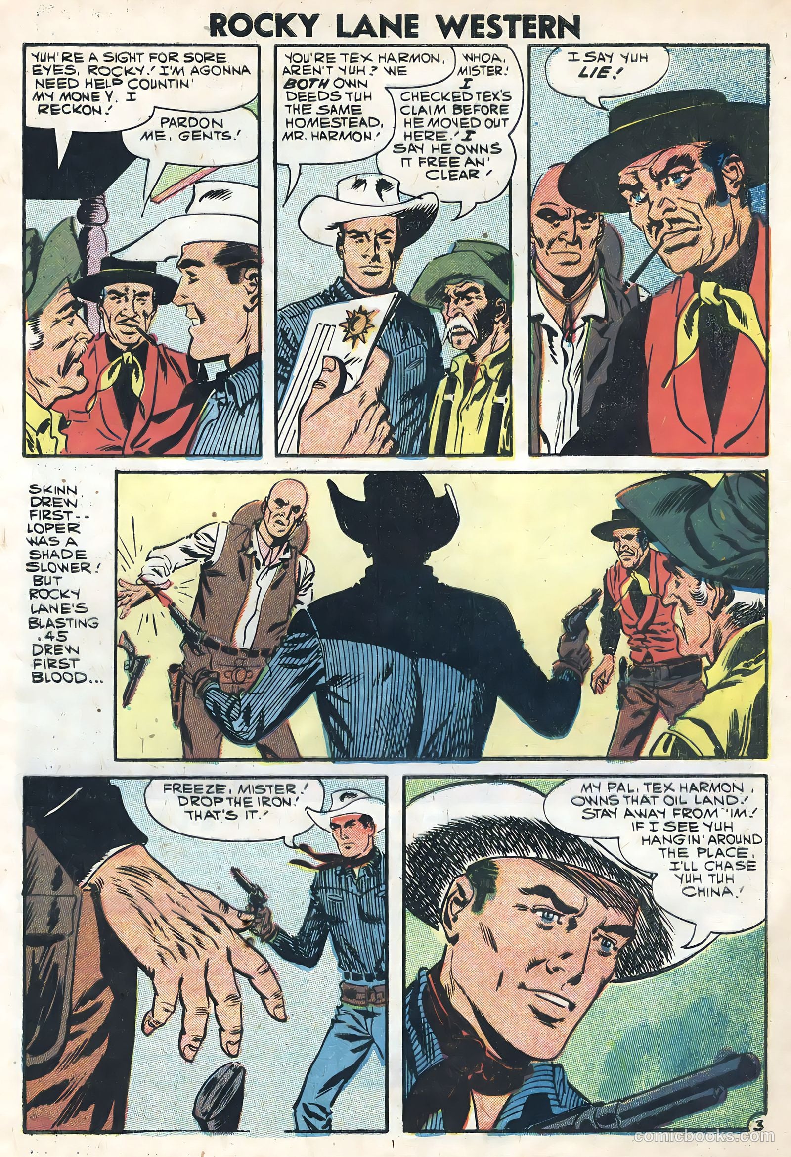 Rocky Lane Western #82 (1958) — page 5 of 36