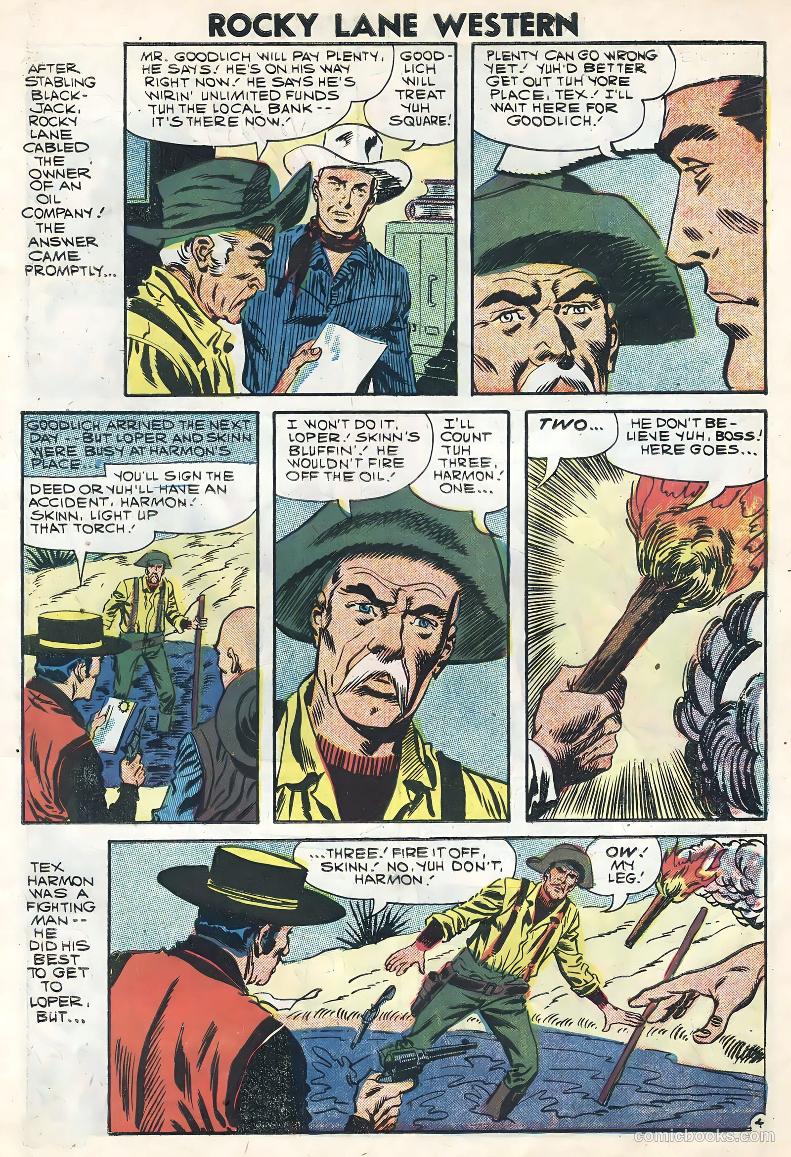 Rocky Lane Western #82 (1958) — page 7 of 36