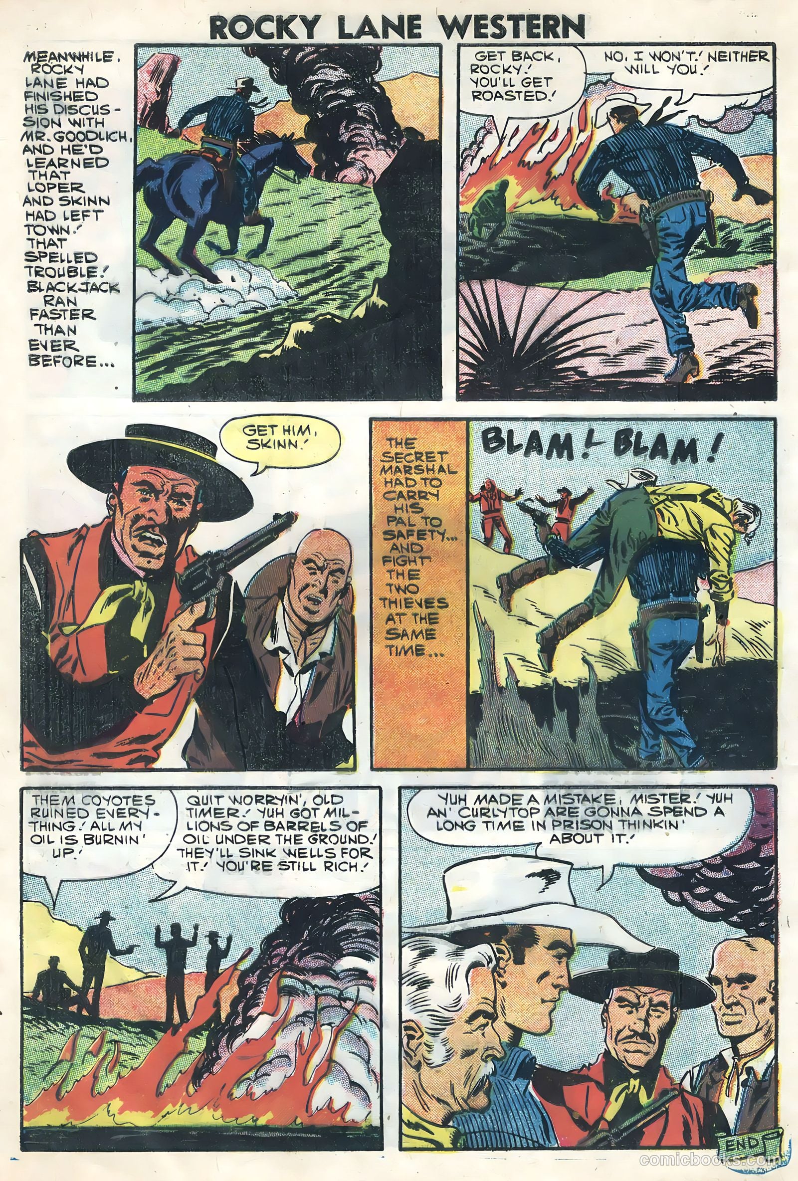 Rocky Lane Western #82 (1958) — page 8 of 36