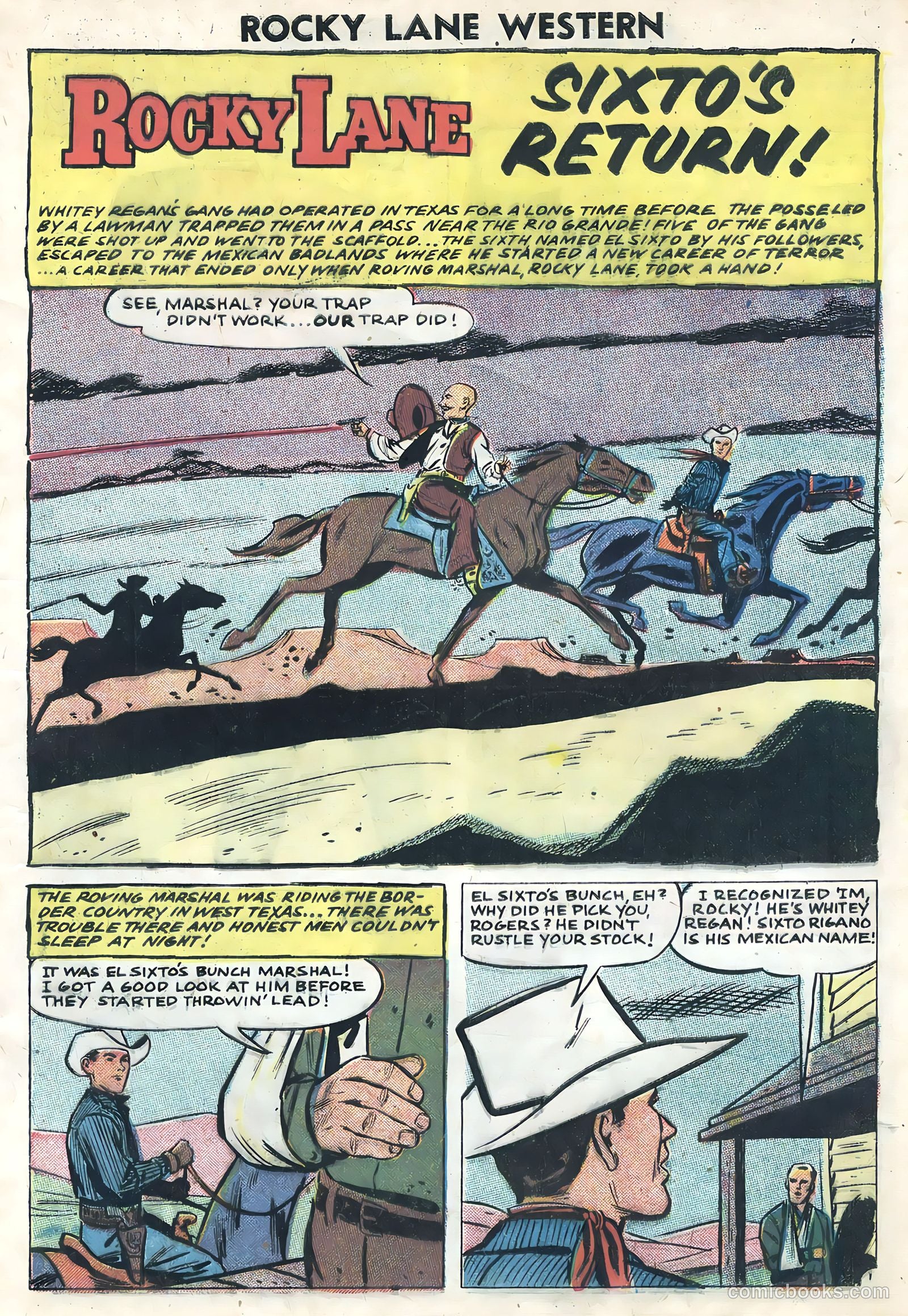 Rocky Lane Western #82 (1958) — page 9 of 36