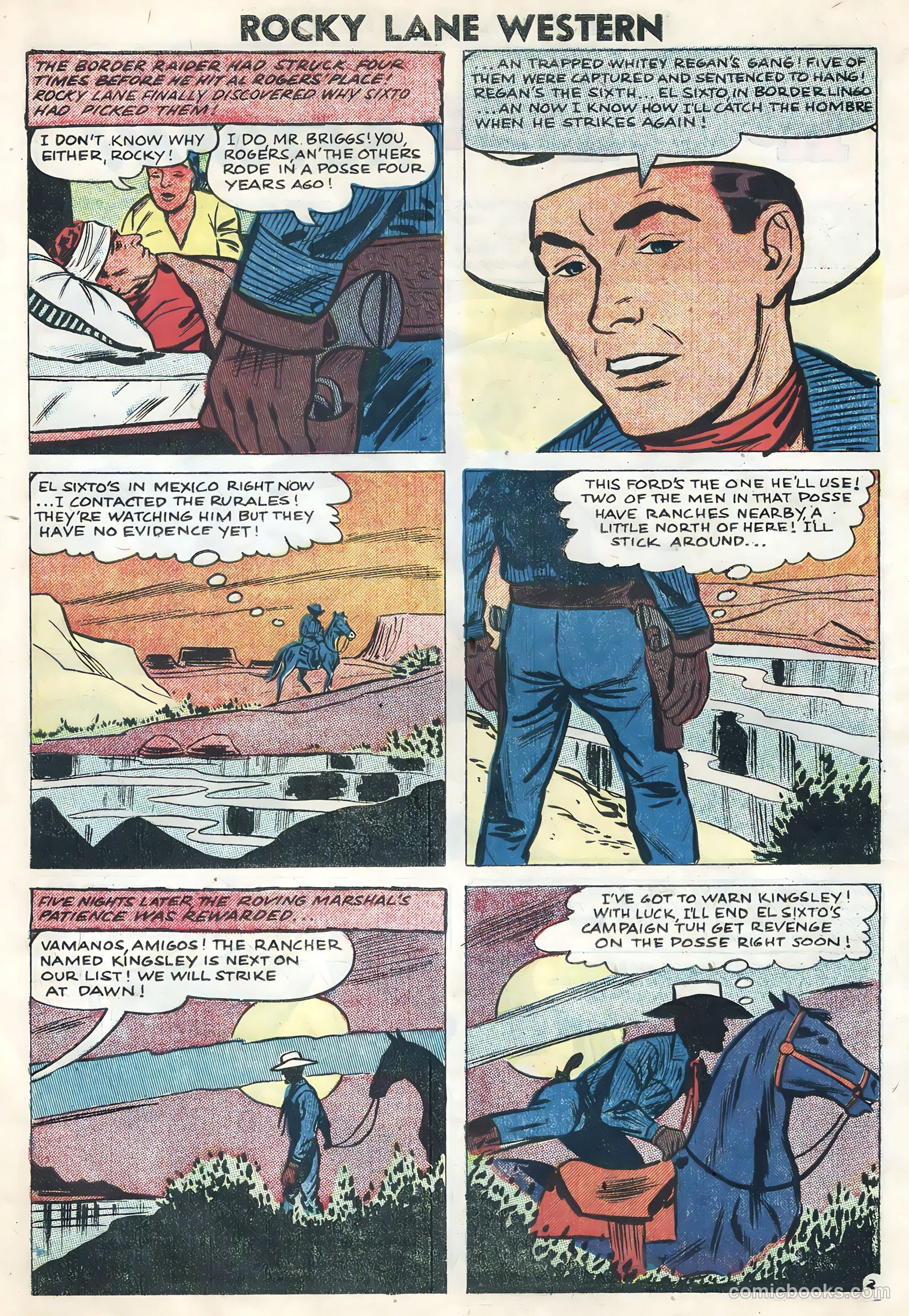 Rocky Lane Western #82 (1958) — page 10 of 36