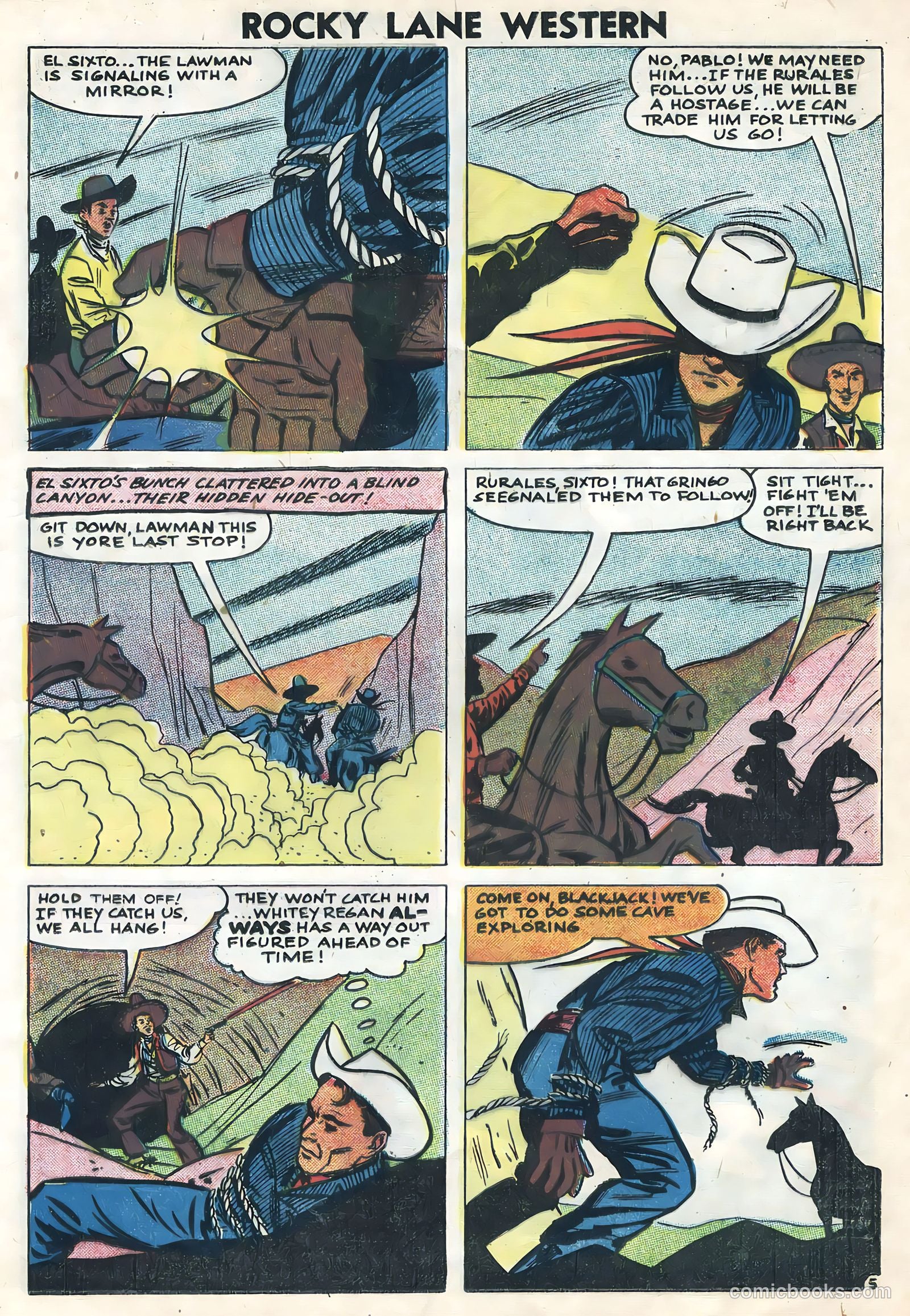 Rocky Lane Western #82 (1958) — page 13 of 36