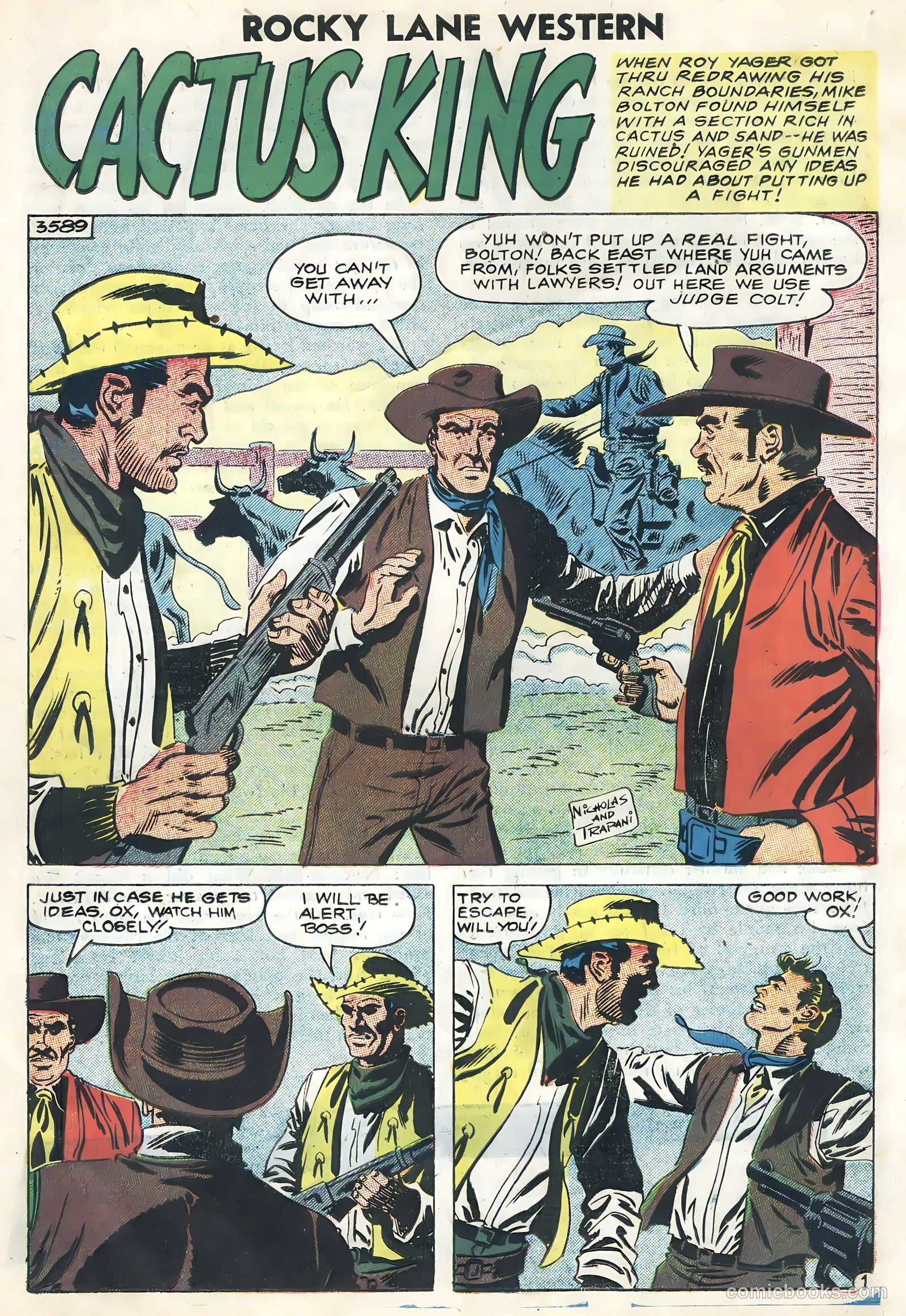 Rocky Lane Western #82 (1958) — page 18 of 36