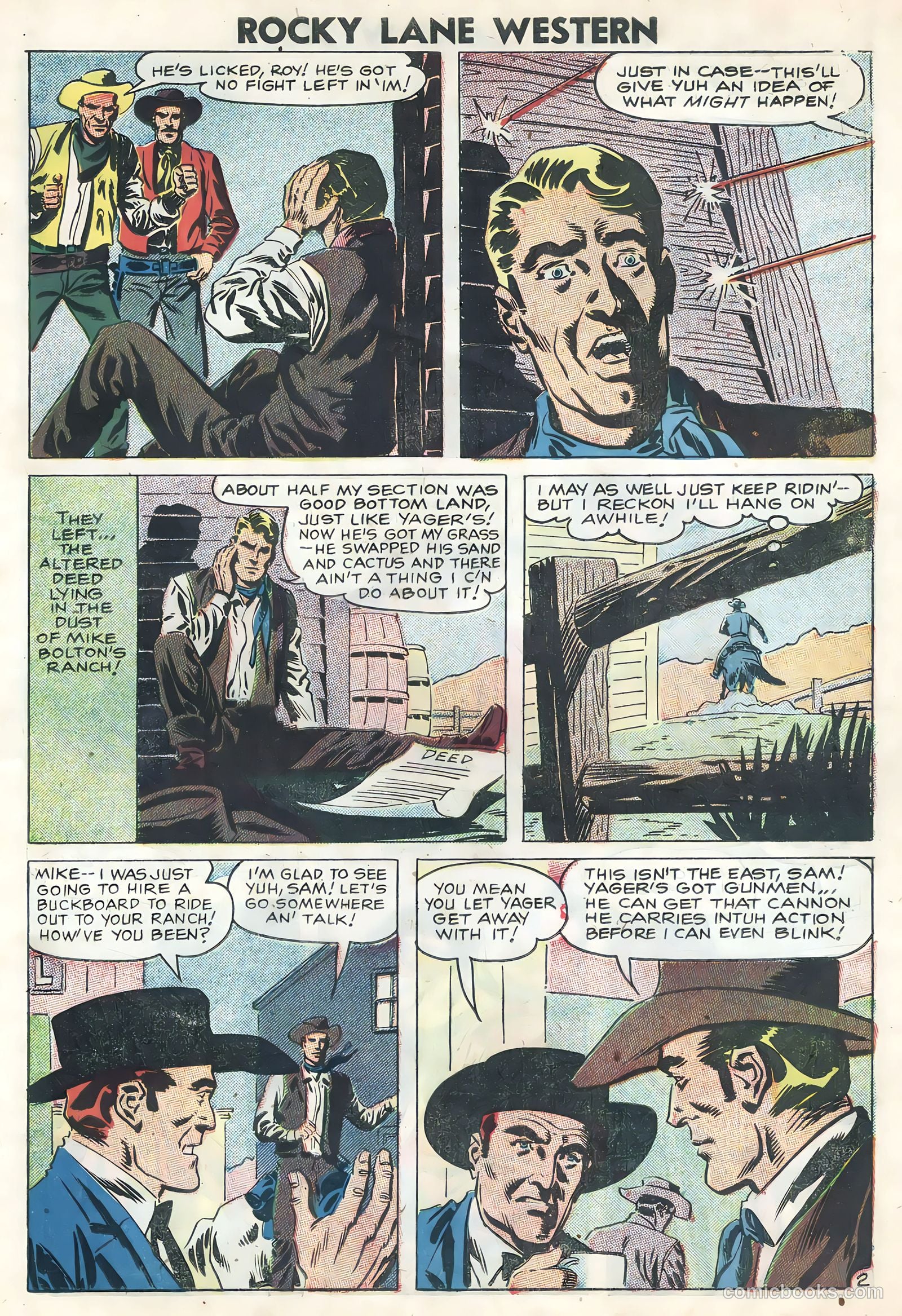 Rocky Lane Western #82 (1958) — page 19 of 36