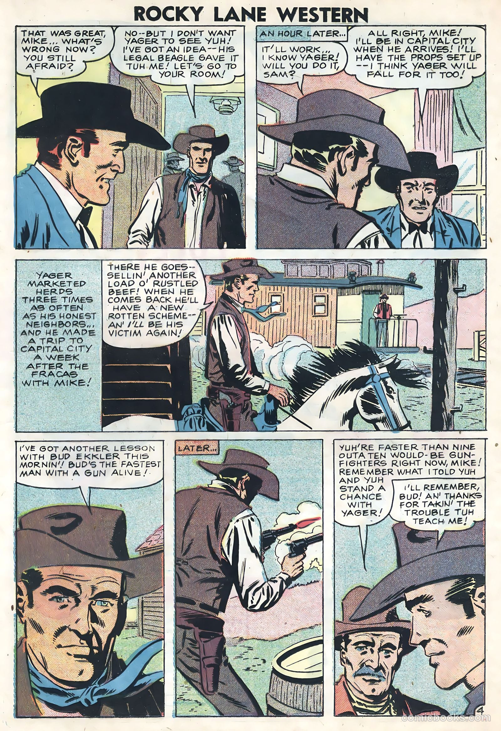 Rocky Lane Western #82 (1958) — page 21 of 36