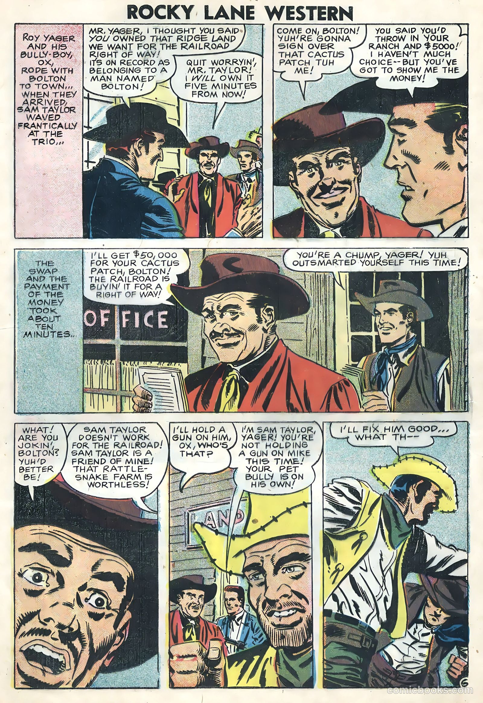 Rocky Lane Western #82 (1958) — page 24 of 36