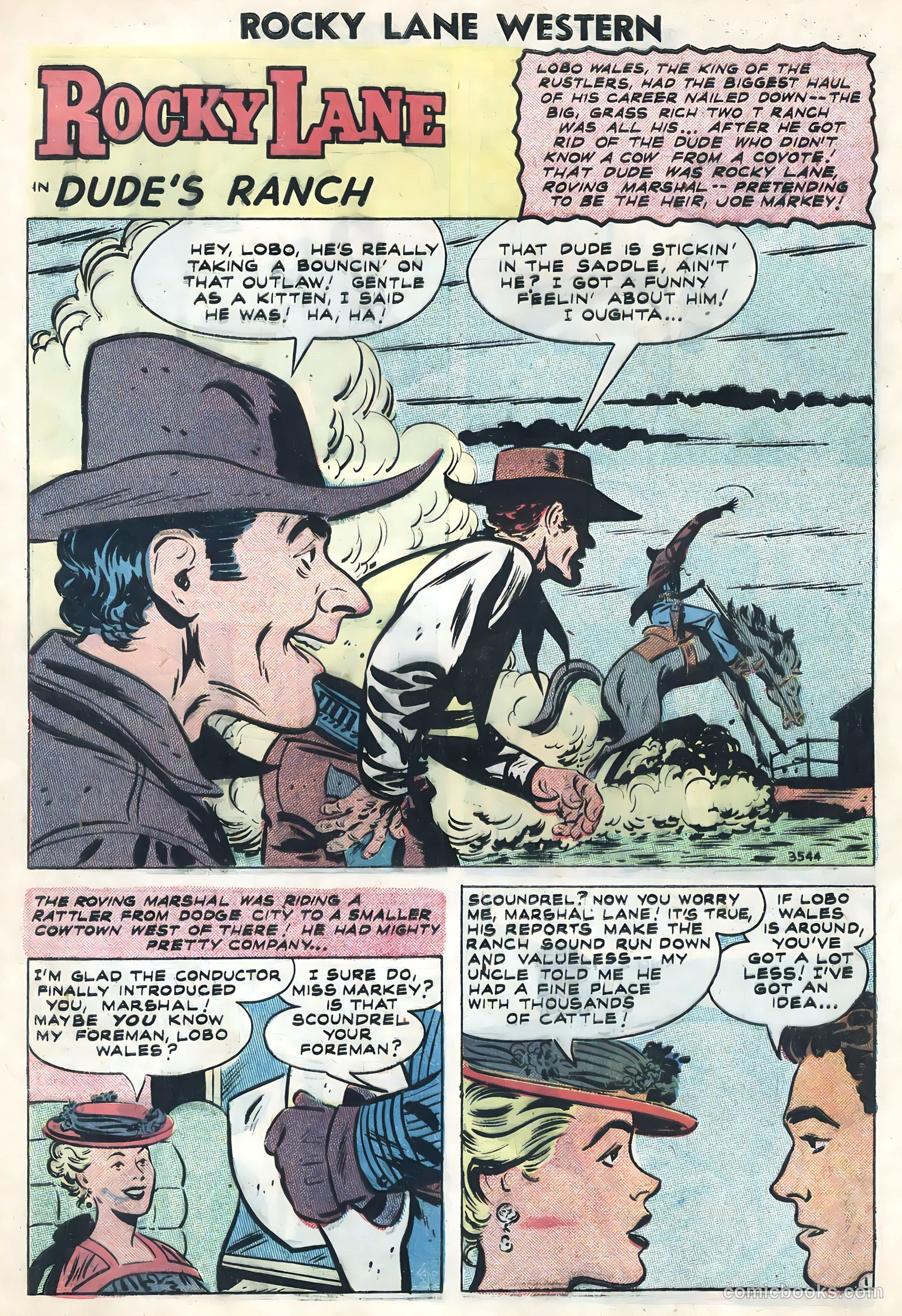 Rocky Lane Western #82 (1958) — page 28 of 36