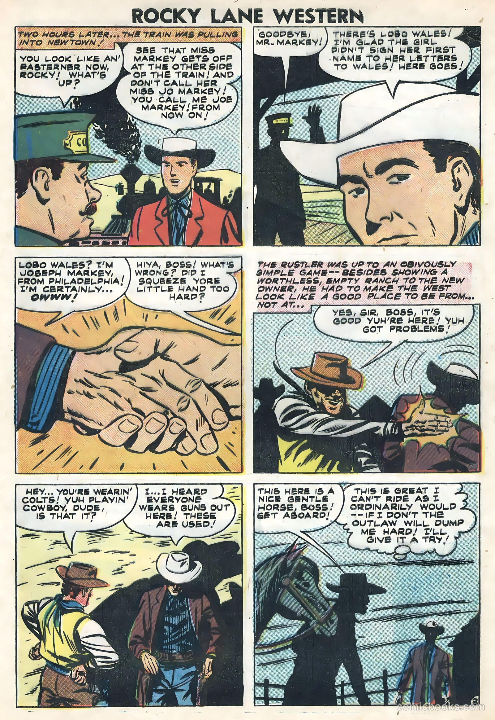 Rocky Lane Western #82 (1958) — page 29 of 36