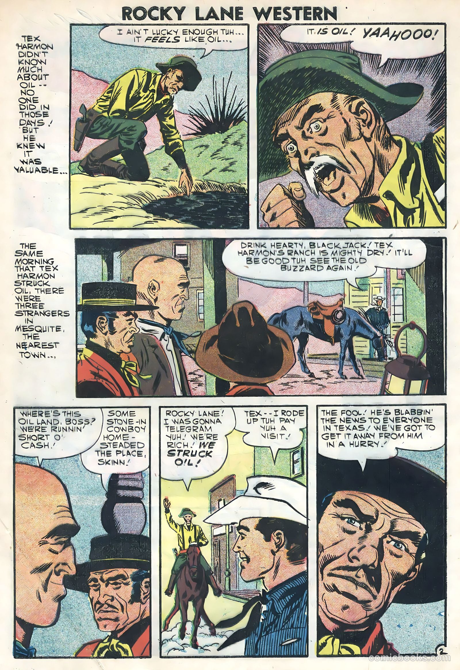 Rocky Lane Western #82 (1958) — page 4 of 36