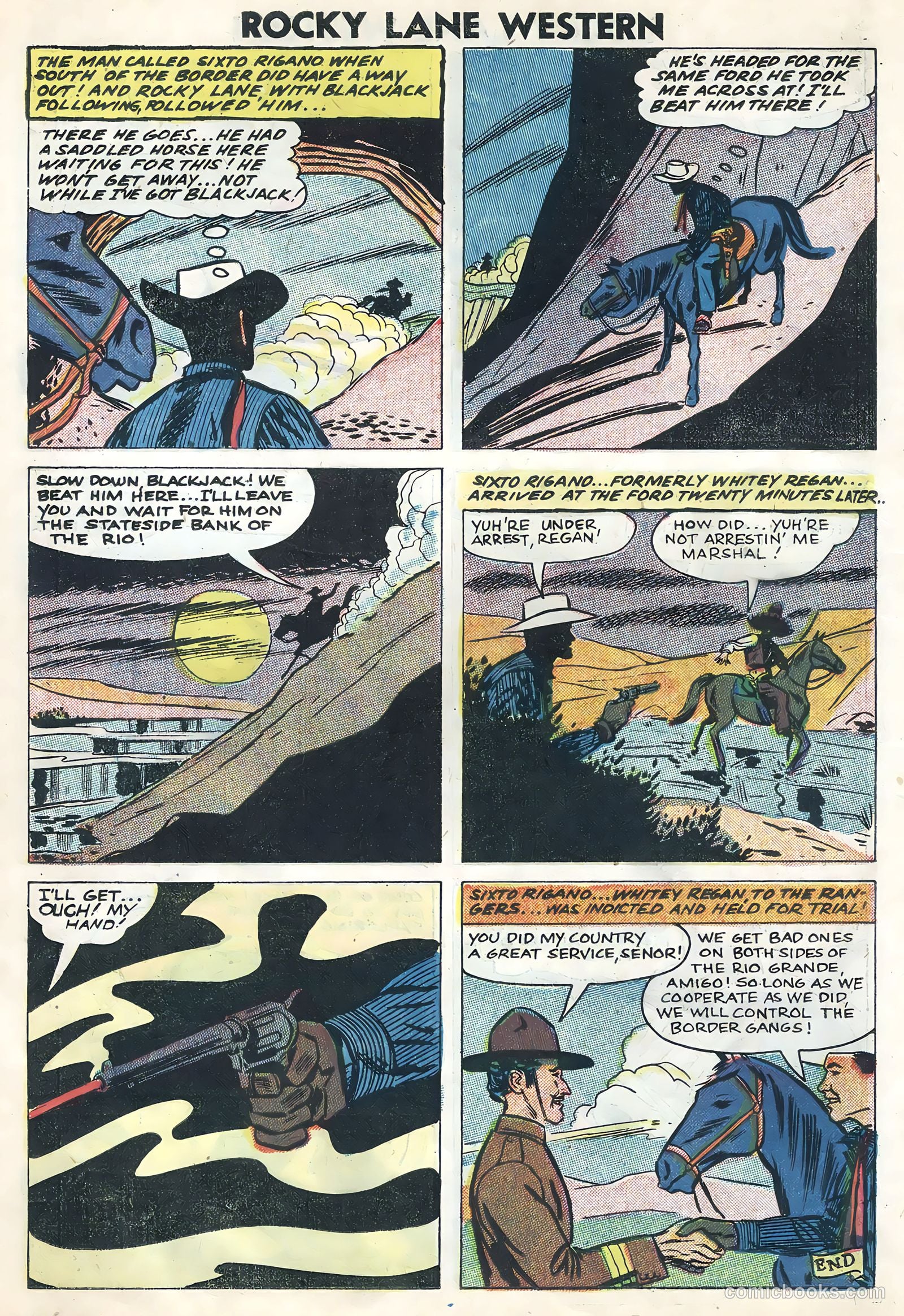 Rocky Lane Western #82 (1958) — page 14 of 36