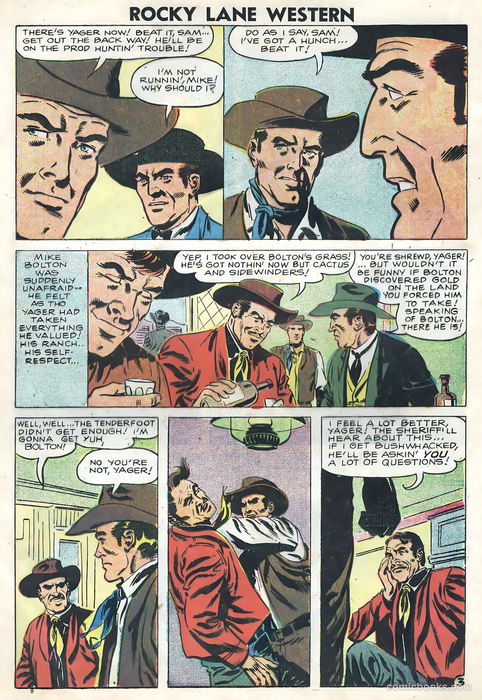 Rocky Lane Western #82 (1958) — page 20 of 36
