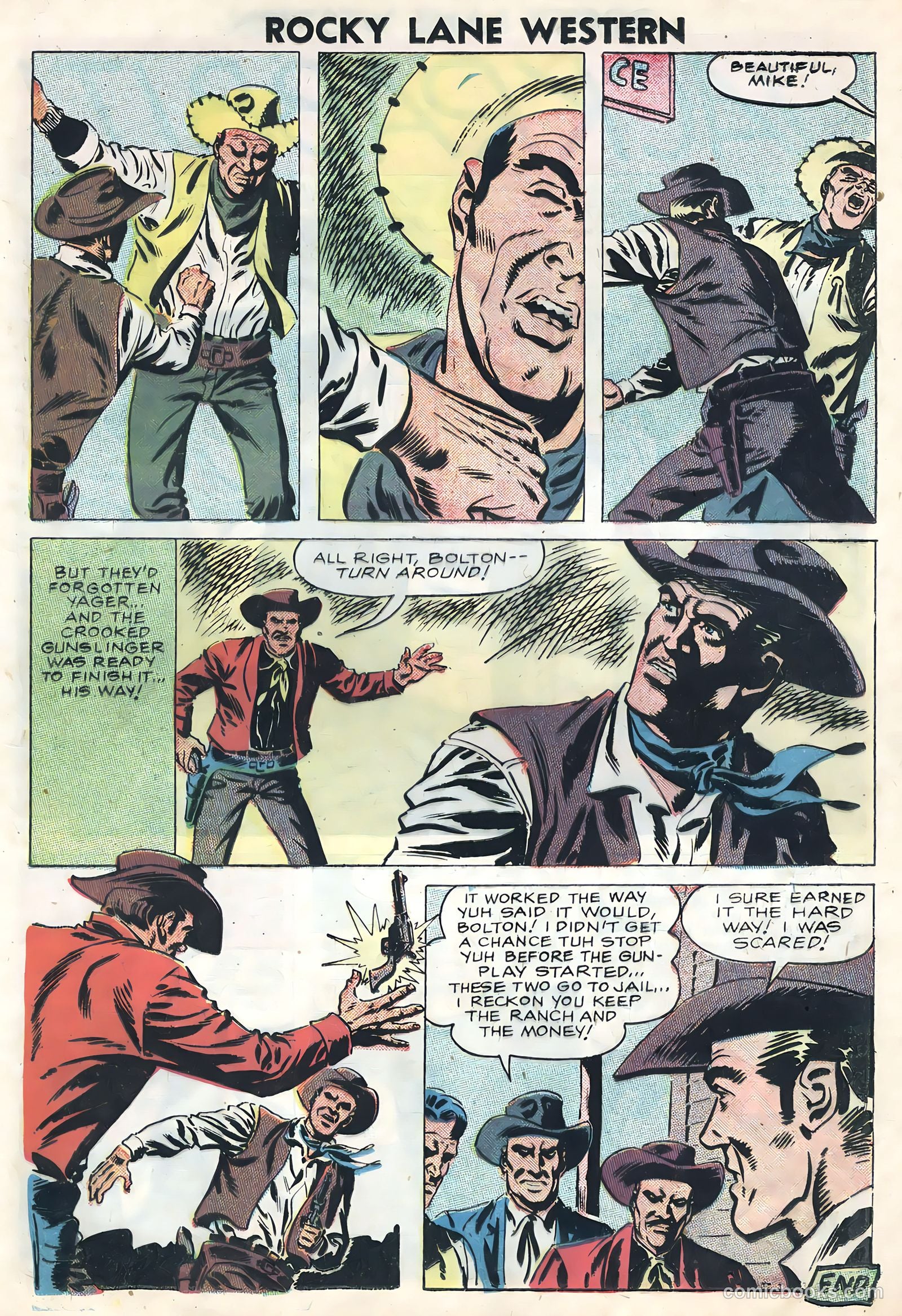 Rocky Lane Western #82 (1958) — page 25 of 36