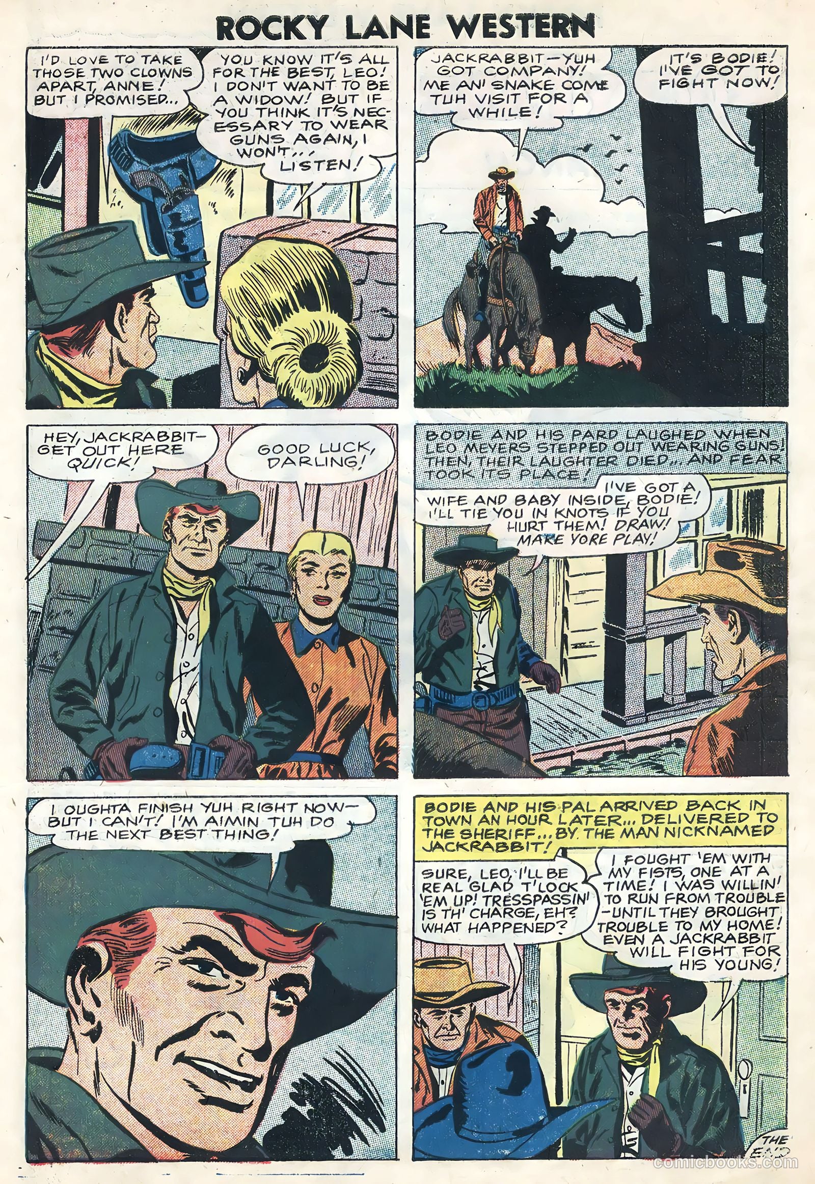 Rocky Lane Western #82 (1958) — page 27 of 36