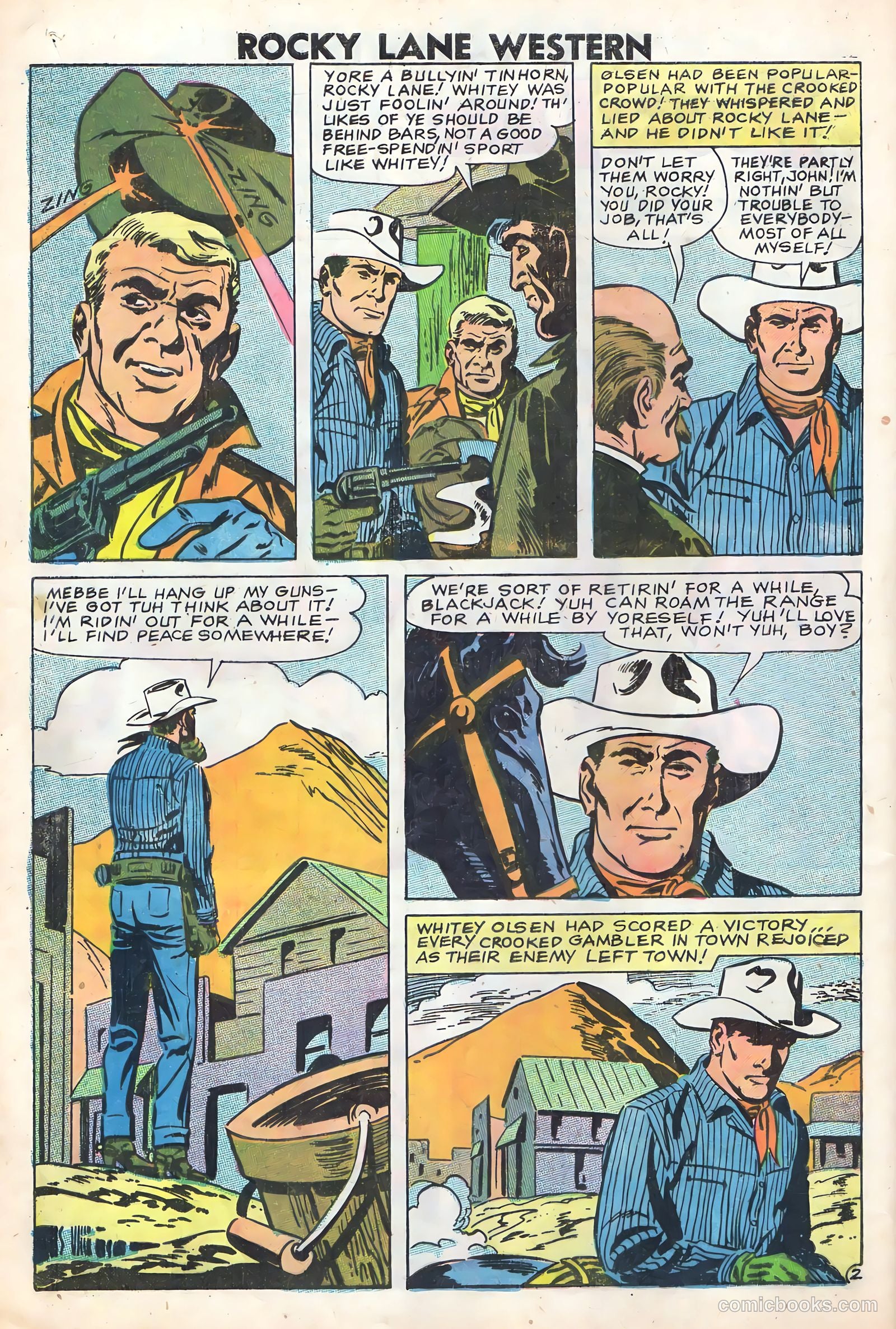 Rocky Lane Western #83 (1959) — page 4 of 36