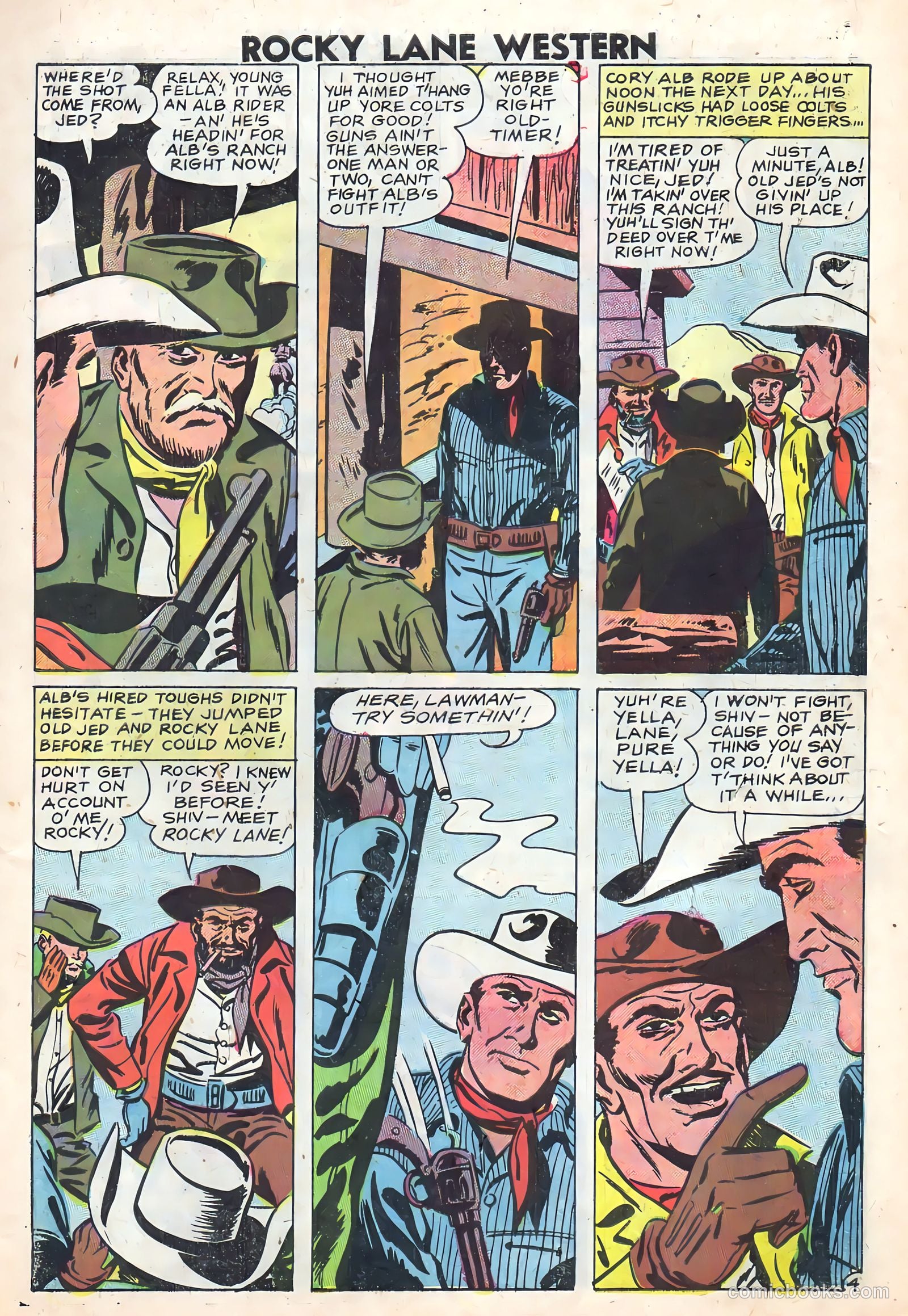 Rocky Lane Western #83 (1959) — page 7 of 36