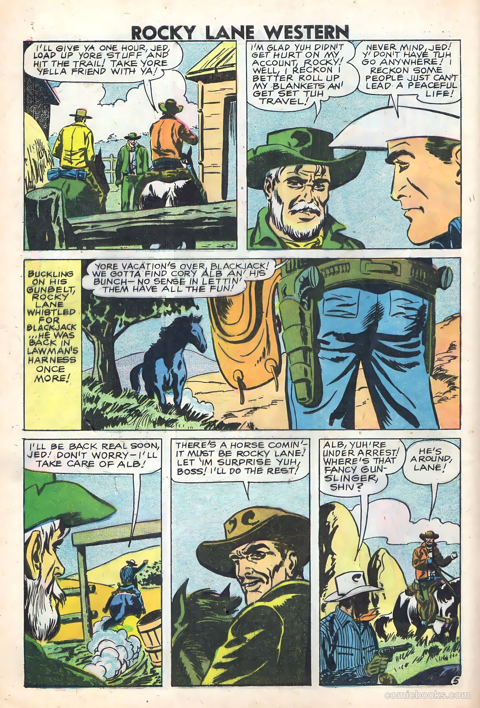 Rocky Lane Western #83 (1959) — page 8 of 36