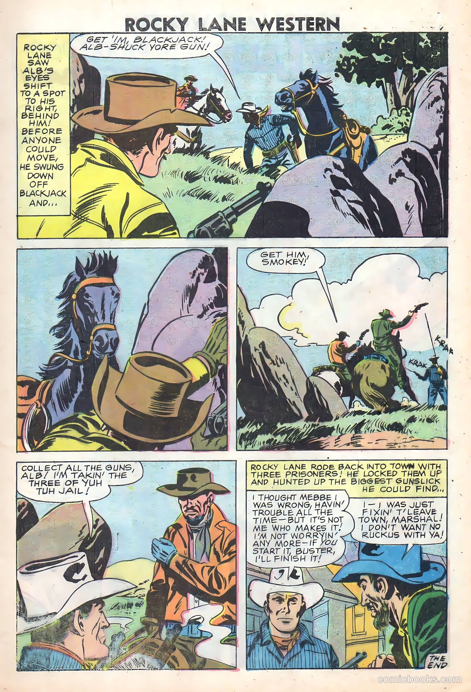 Rocky Lane Western #83 (1959) — page 9 of 36