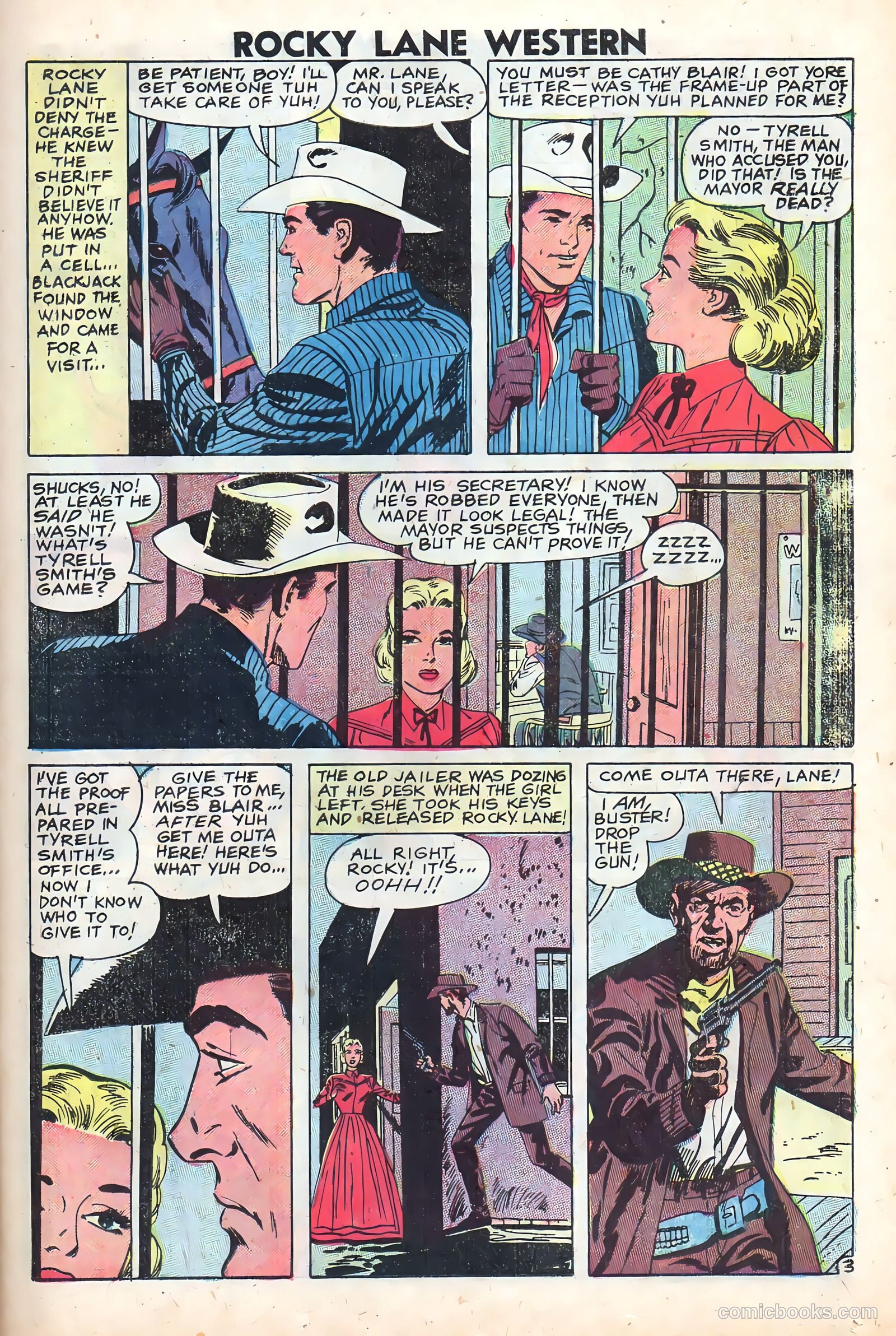 Rocky Lane Western #83 (1959) — page 23 of 36