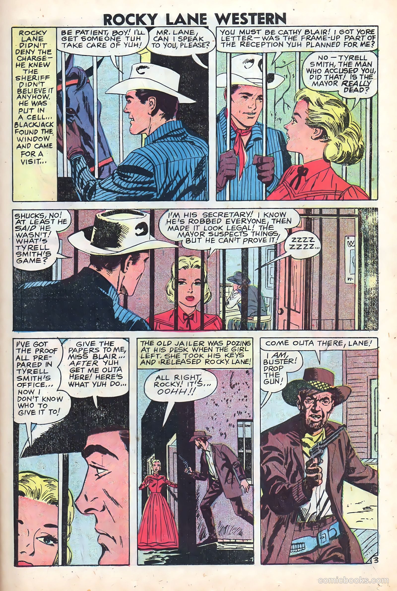 Rocky Lane Western #83 (1959) — page 23 of 36