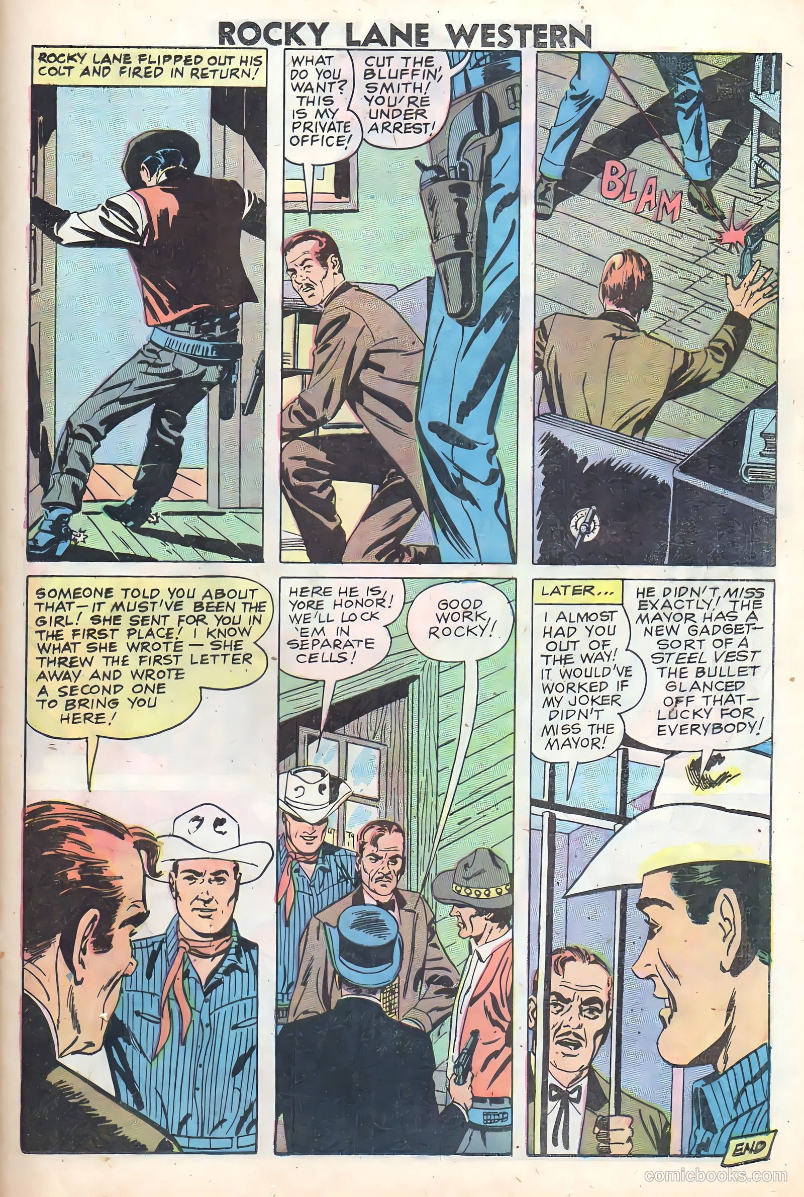 Rocky Lane Western #83 (1959) — page 25 of 36