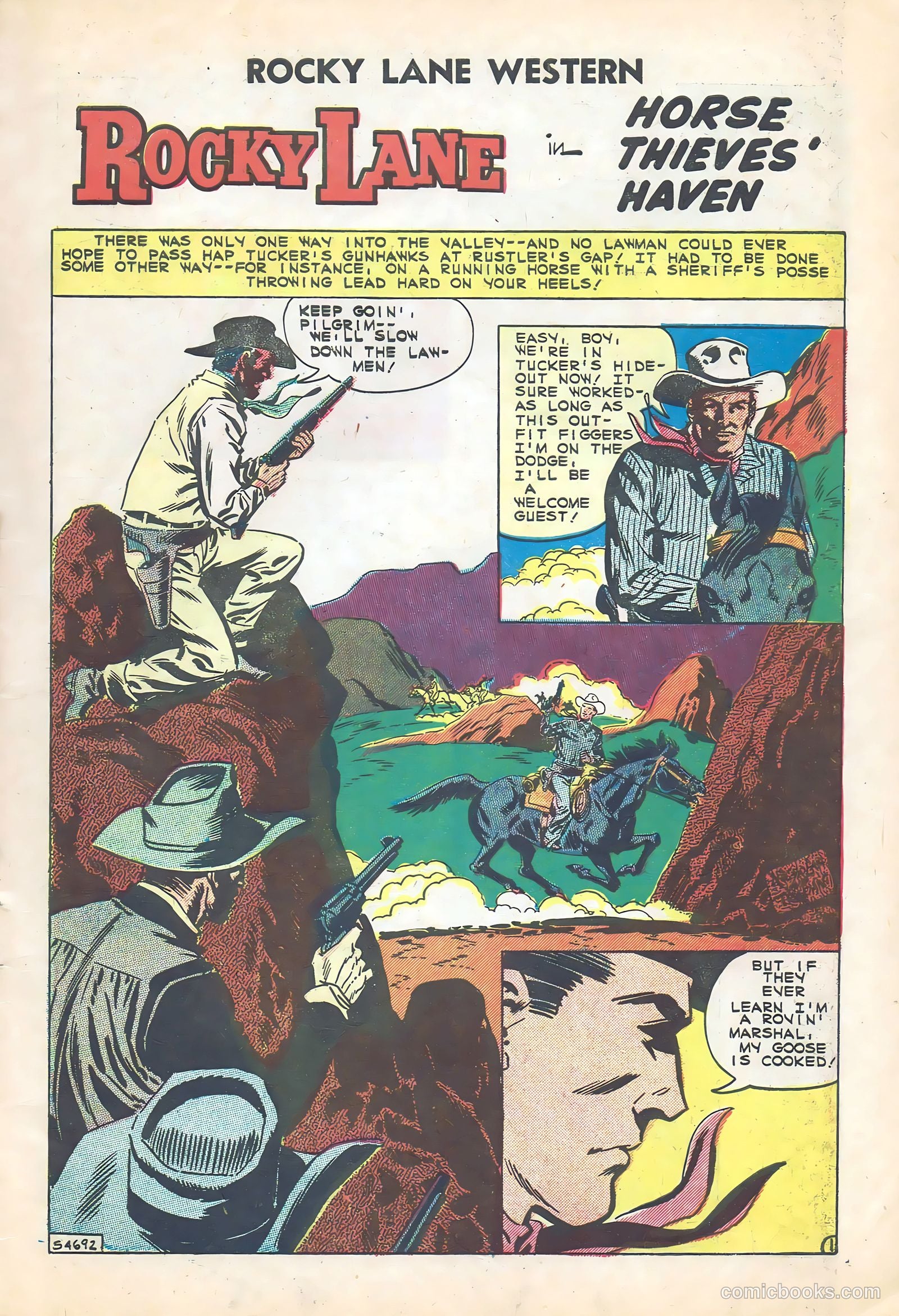 Rocky Lane Western #84 (1953) — page 3 of 35
