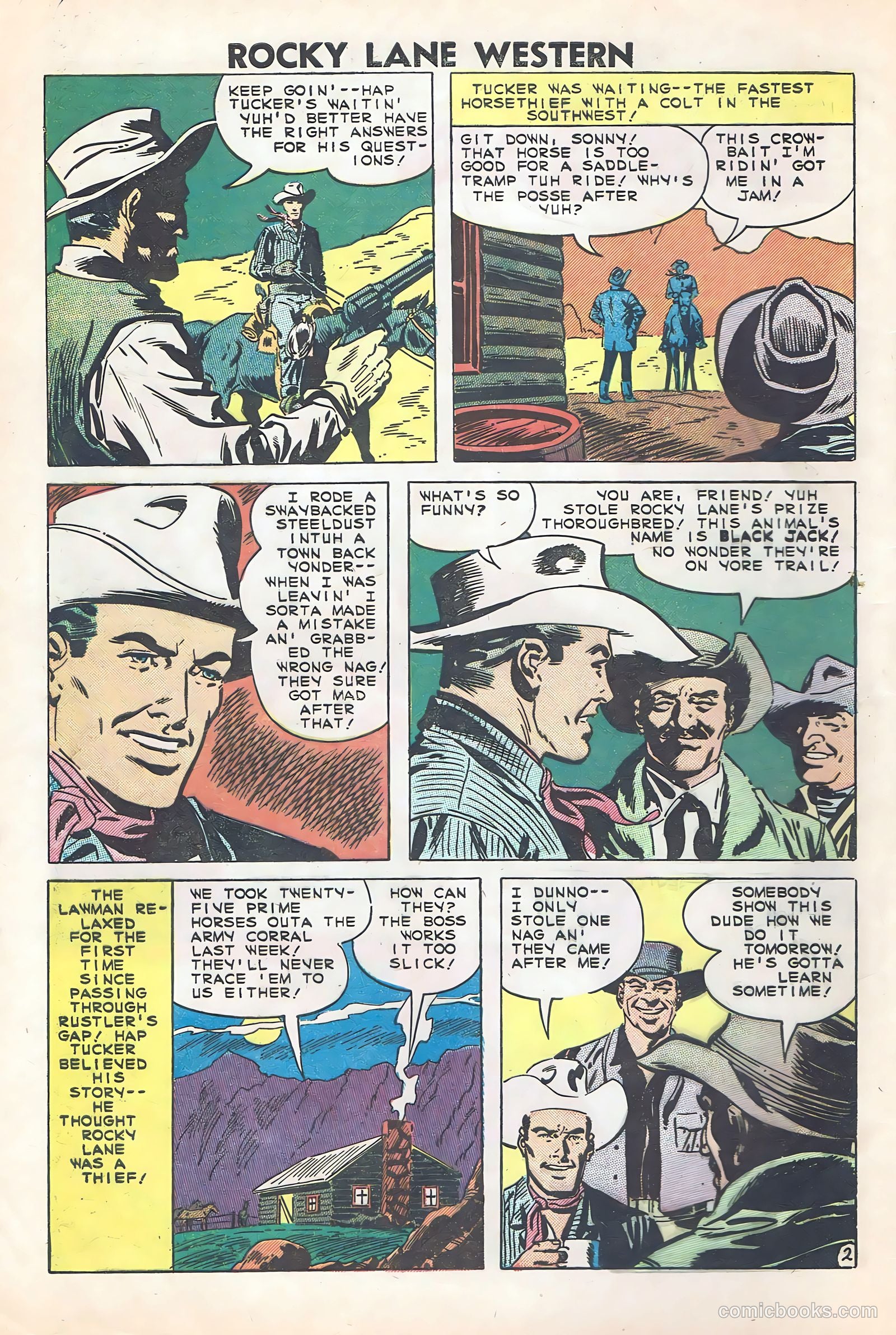 Rocky Lane Western #84 (1953) — page 4 of 35