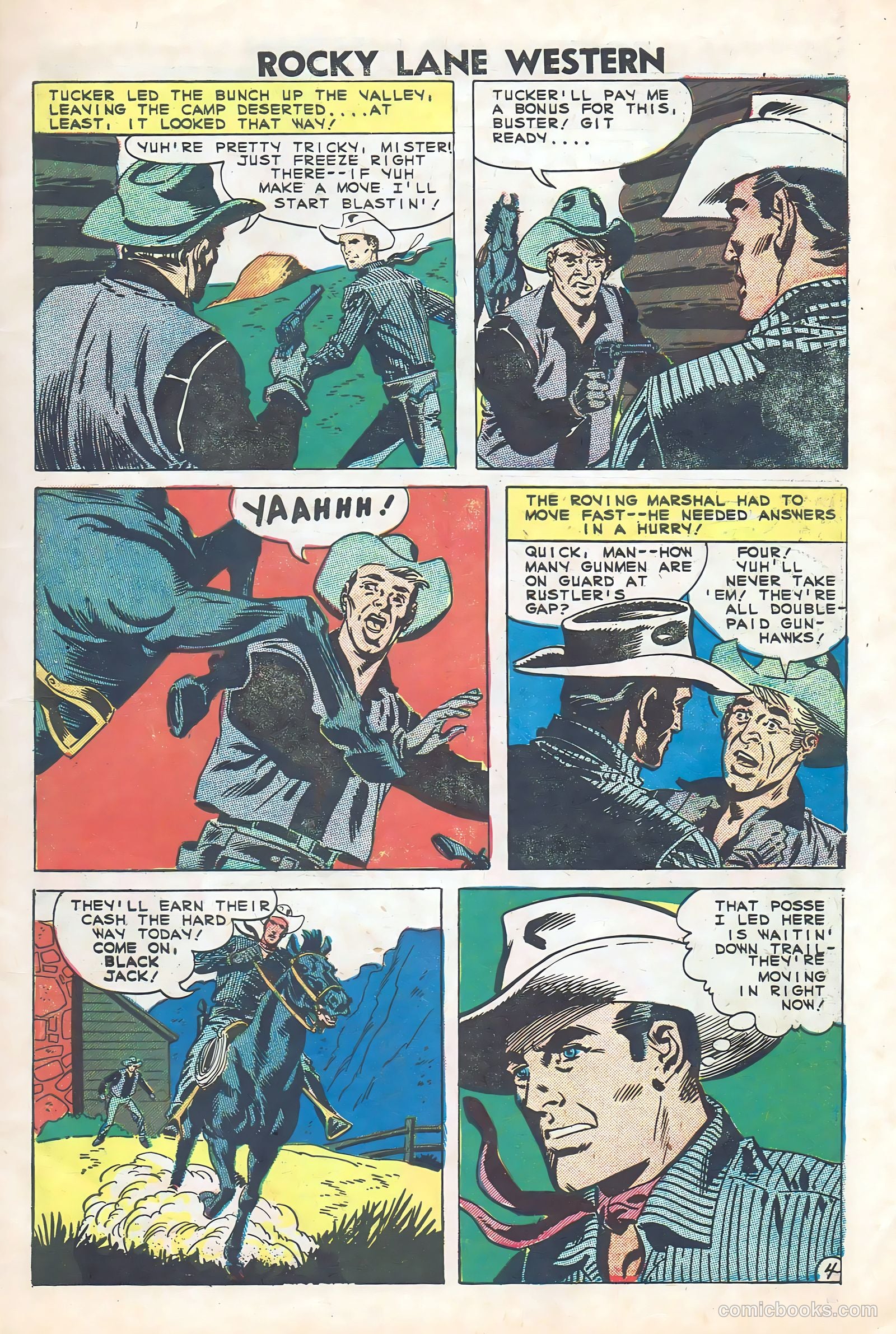Rocky Lane Western #84 (1953) — page 7 of 35