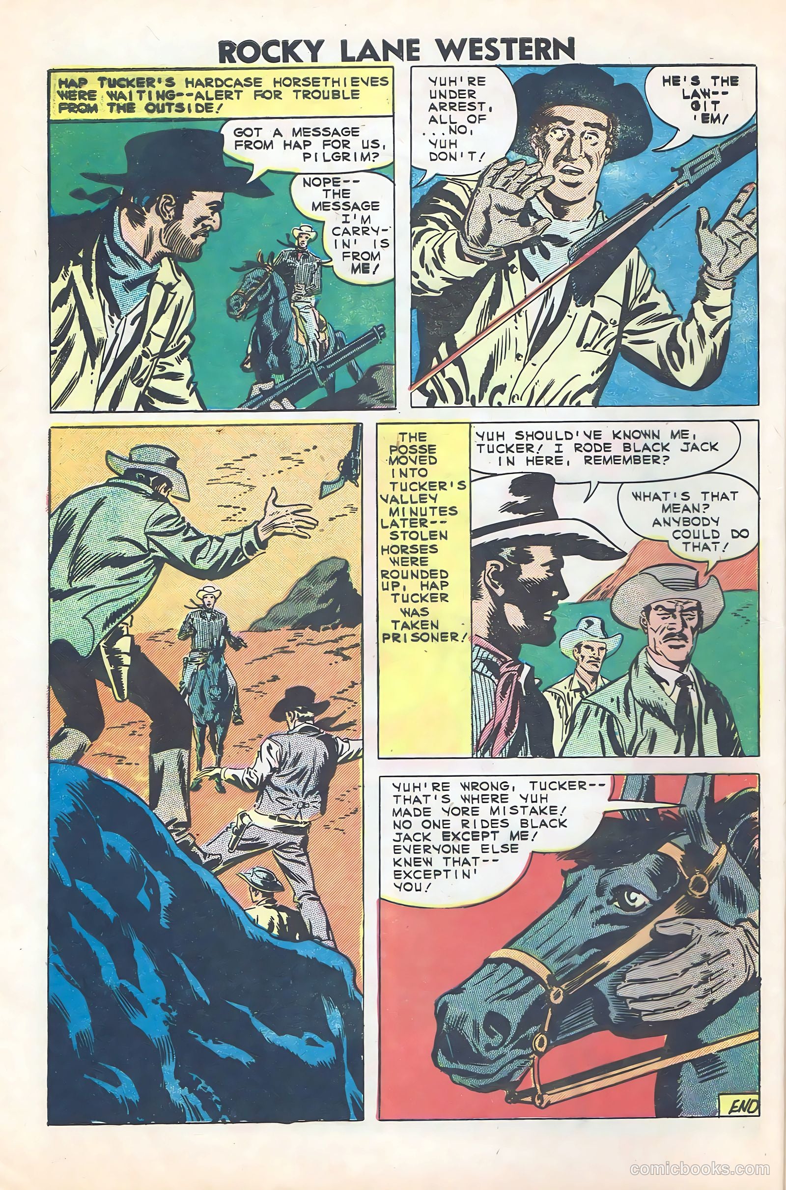 Rocky Lane Western #84 (1953) — page 8 of 35