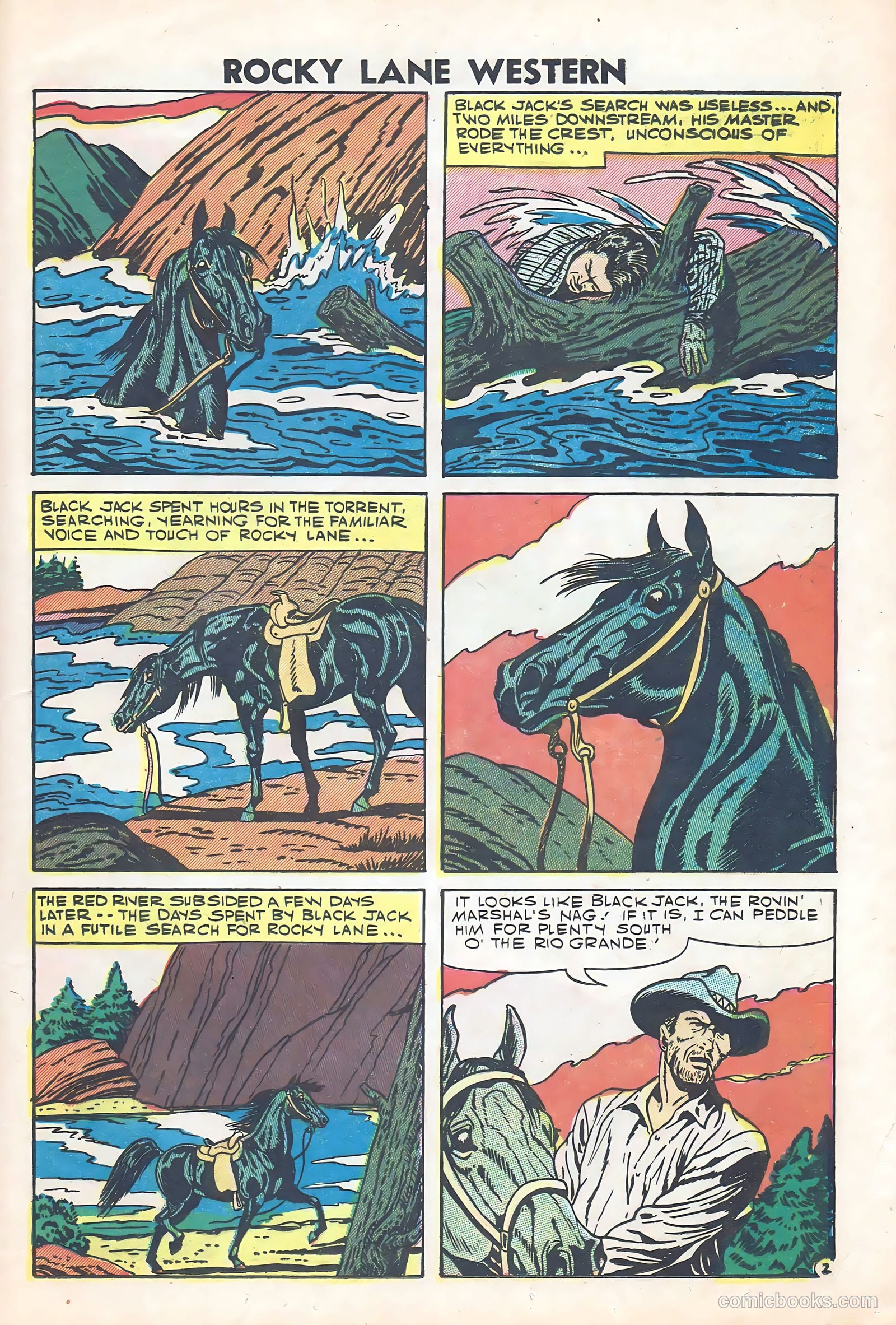 Rocky Lane Western #84 (1953) — page 12 of 35