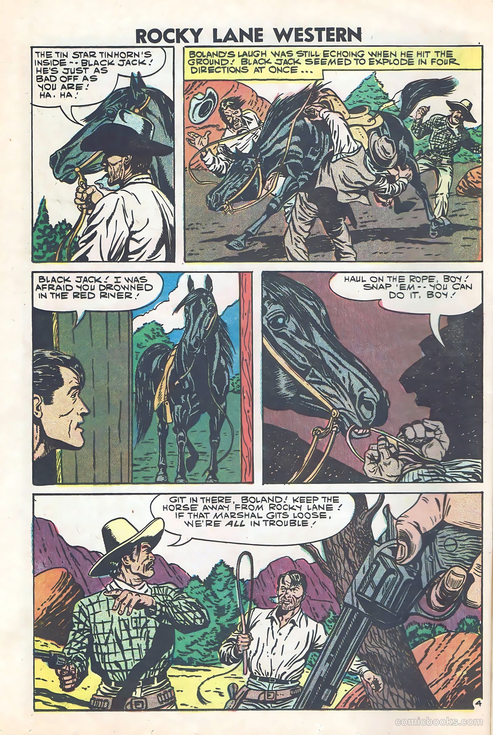 Rocky Lane Western #84 (1953) — page 15 of 35