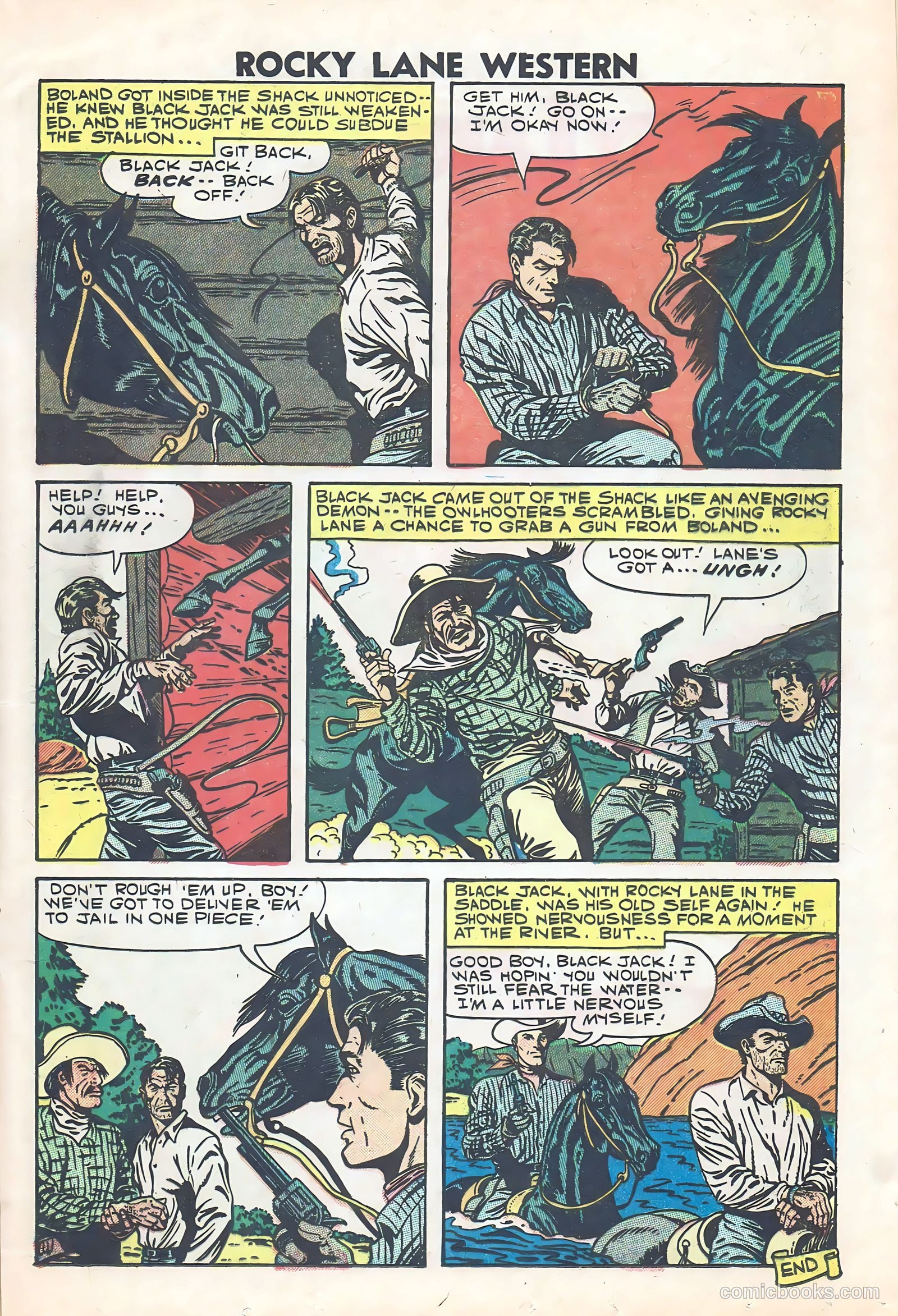 Rocky Lane Western #84 (1953) — page 16 of 35