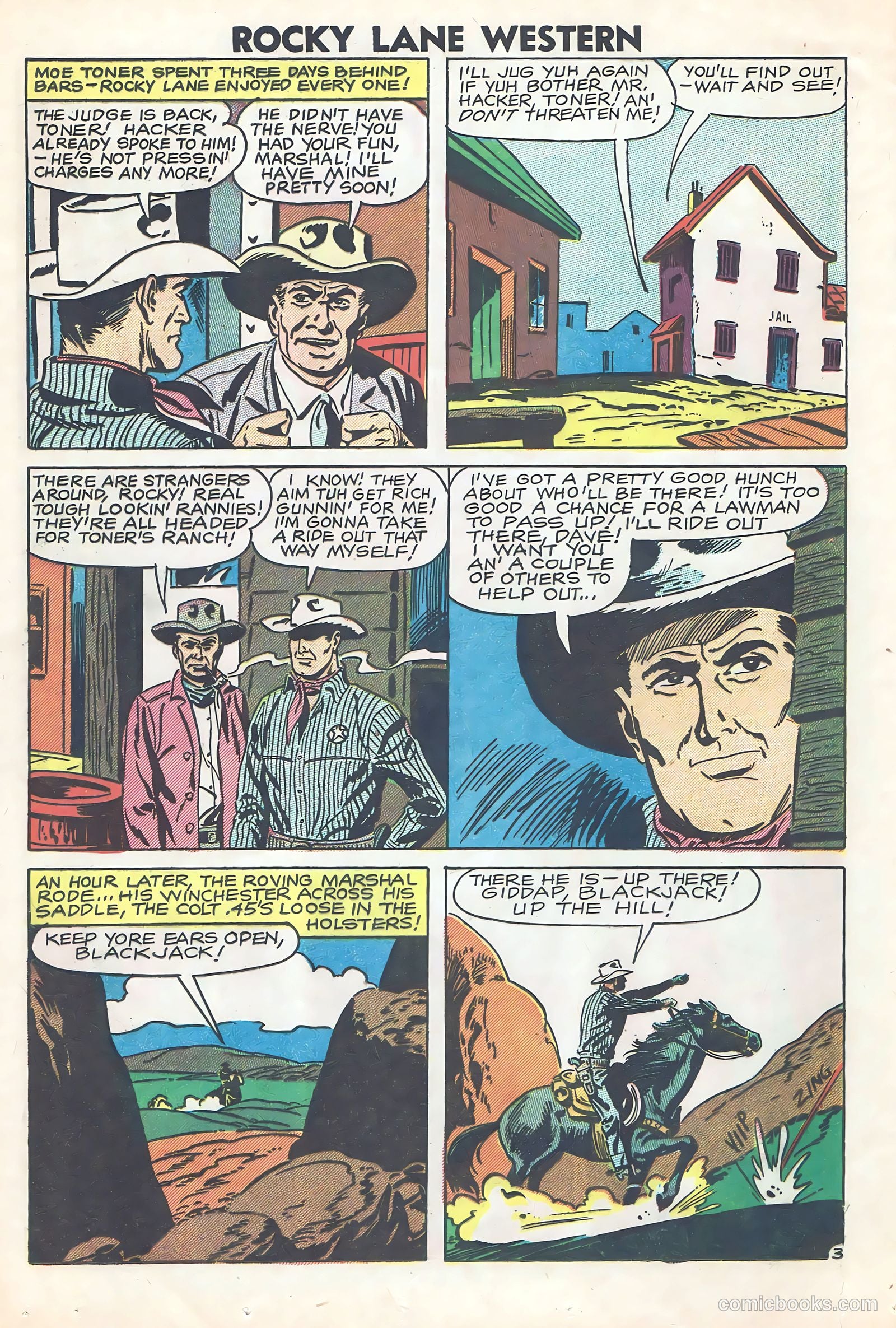 Rocky Lane Western #84 (1953) — page 19 of 35