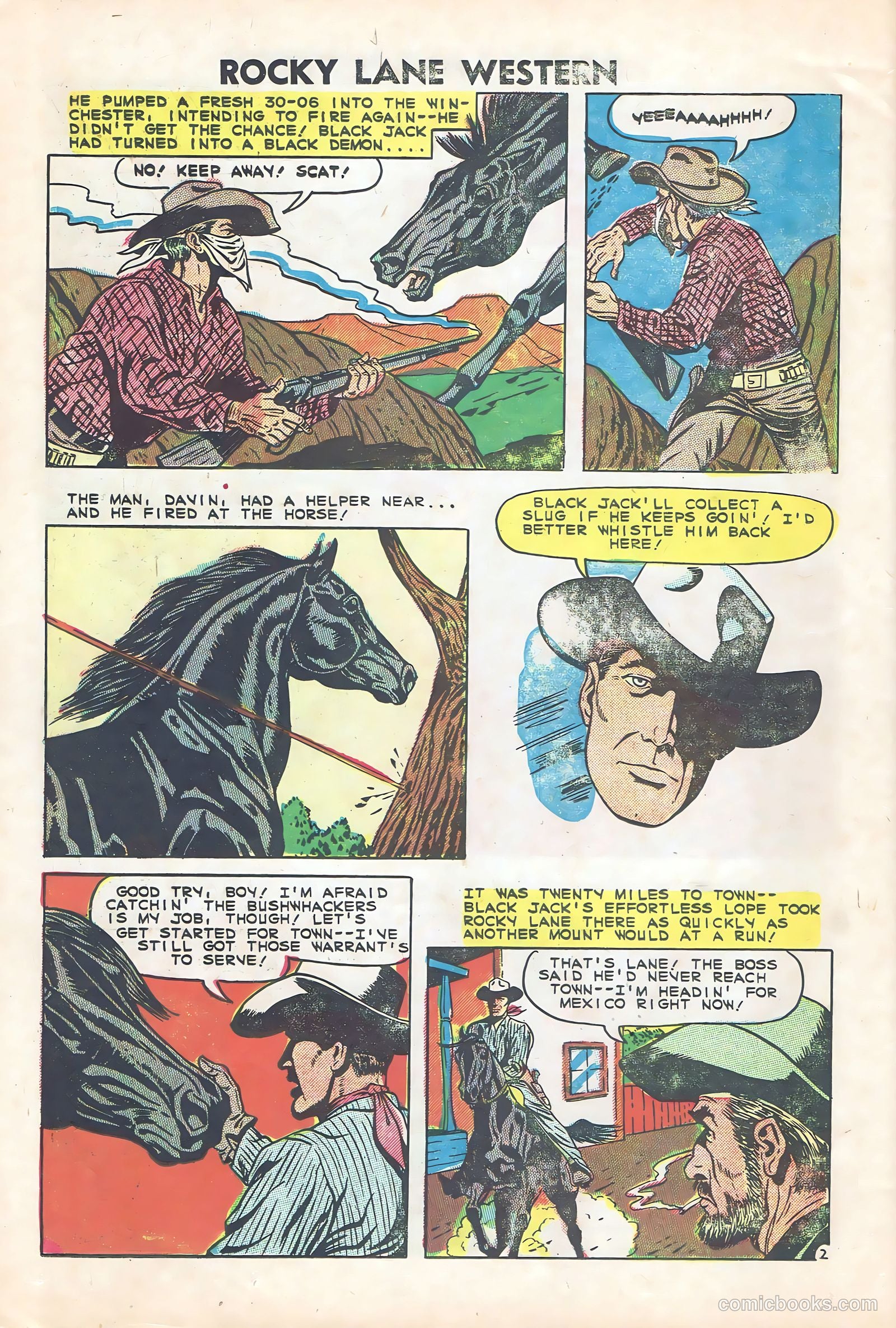 Rocky Lane Western #84 (1953) — page 25 of 35