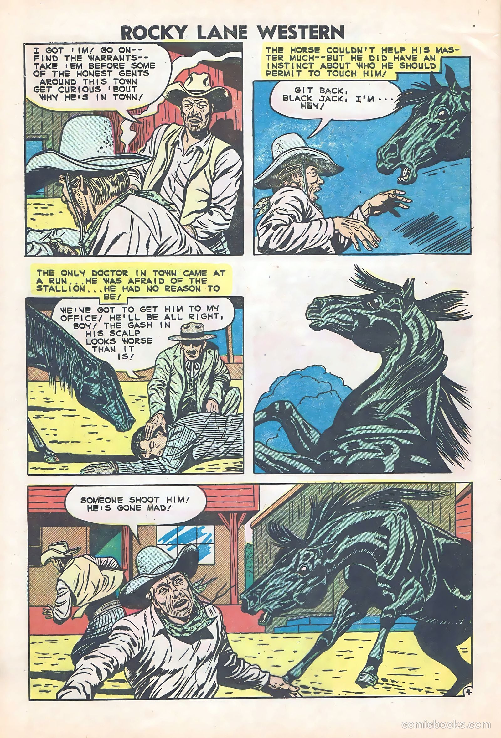 Rocky Lane Western #84 (1953) — page 27 of 35
