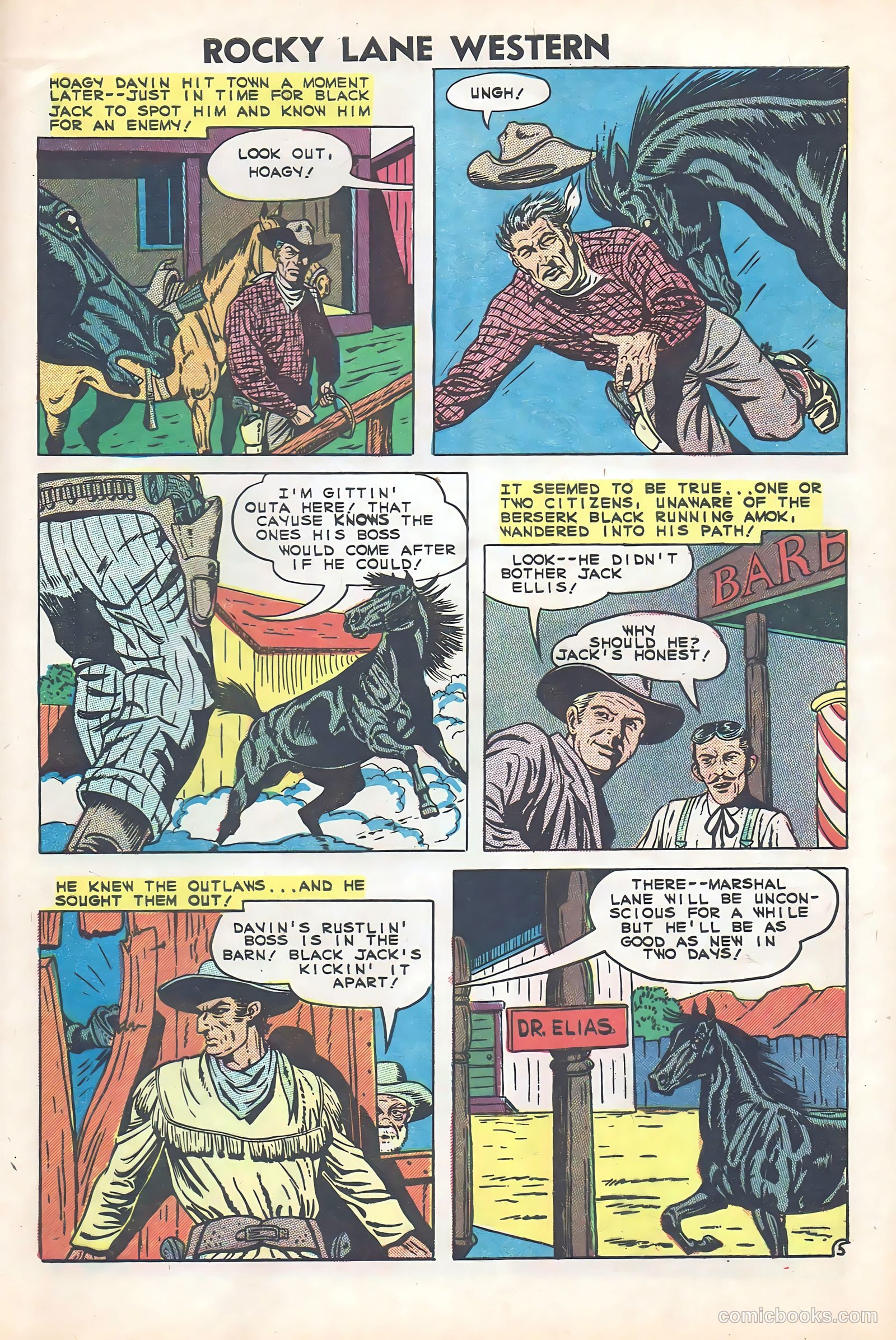 Rocky Lane Western #84 (1953) — page 28 of 35