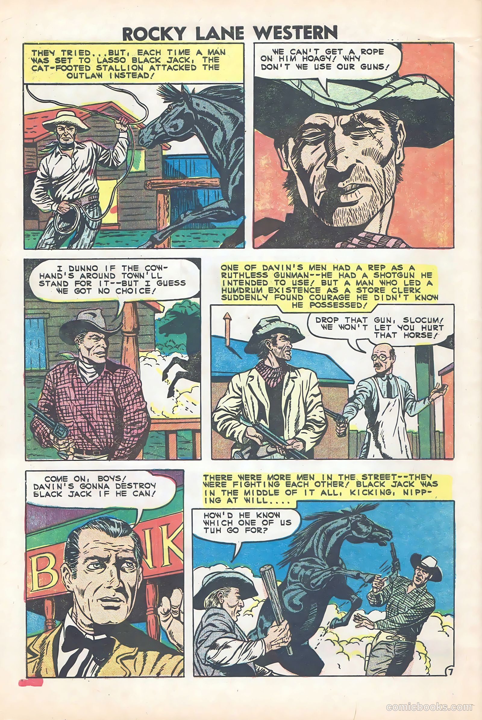 Rocky Lane Western #84 (1953) — page 31 of 35