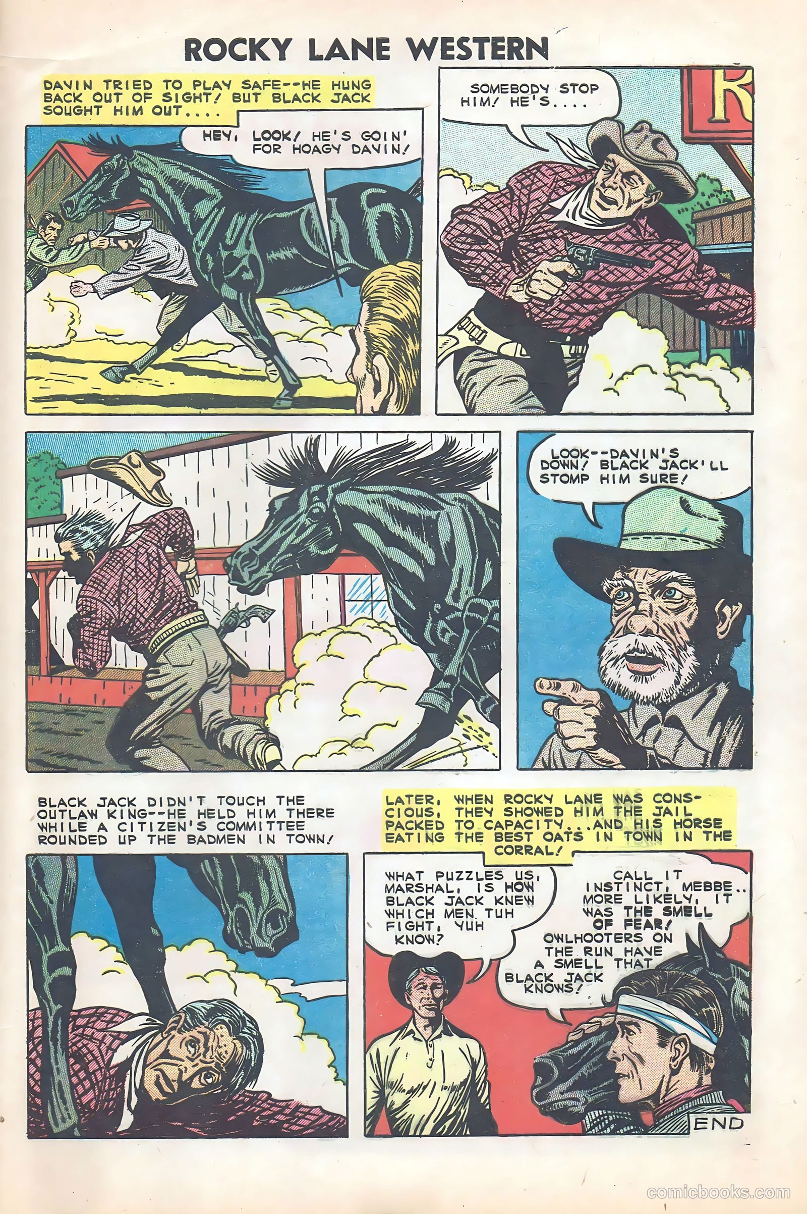 Rocky Lane Western #84 (1953) — page 32 of 35